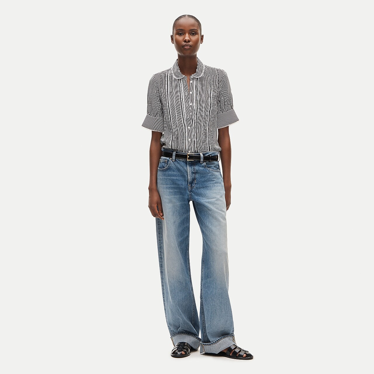 Maryam Nassir Zadeh X J.Crew Sheer Squareneck Top In Ramie For