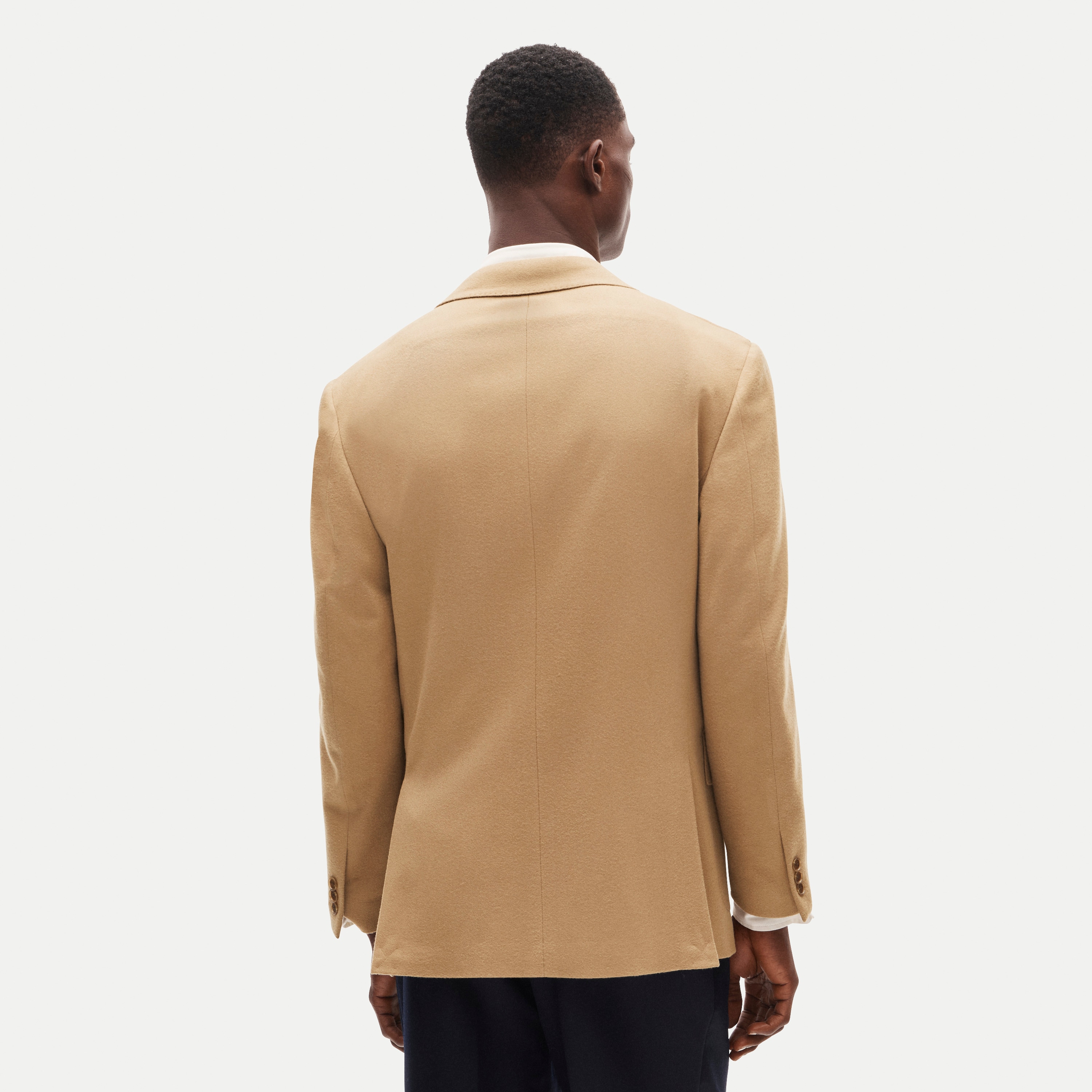 Blazer in Italian wool doeskin