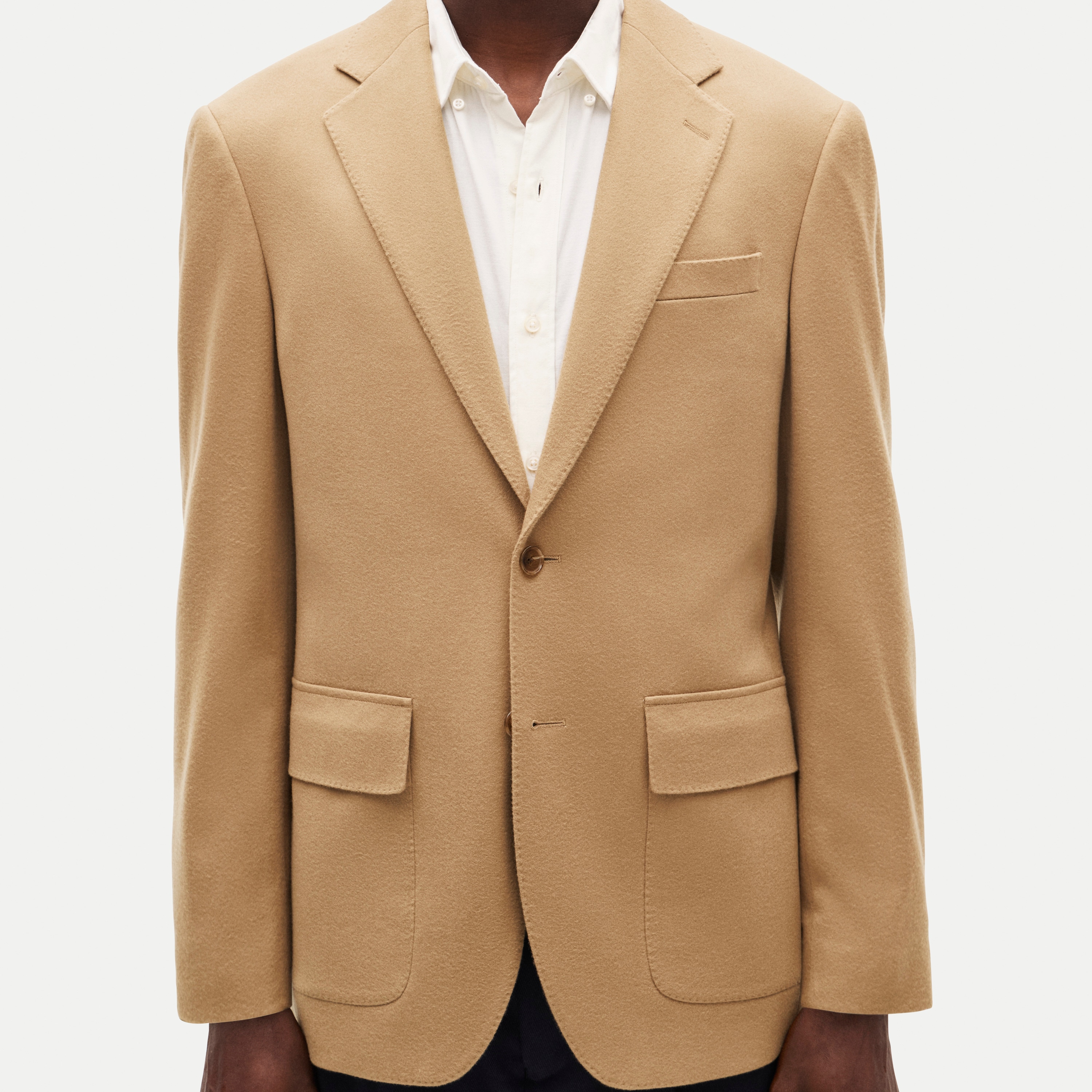 Blazer in Italian wool doeskin