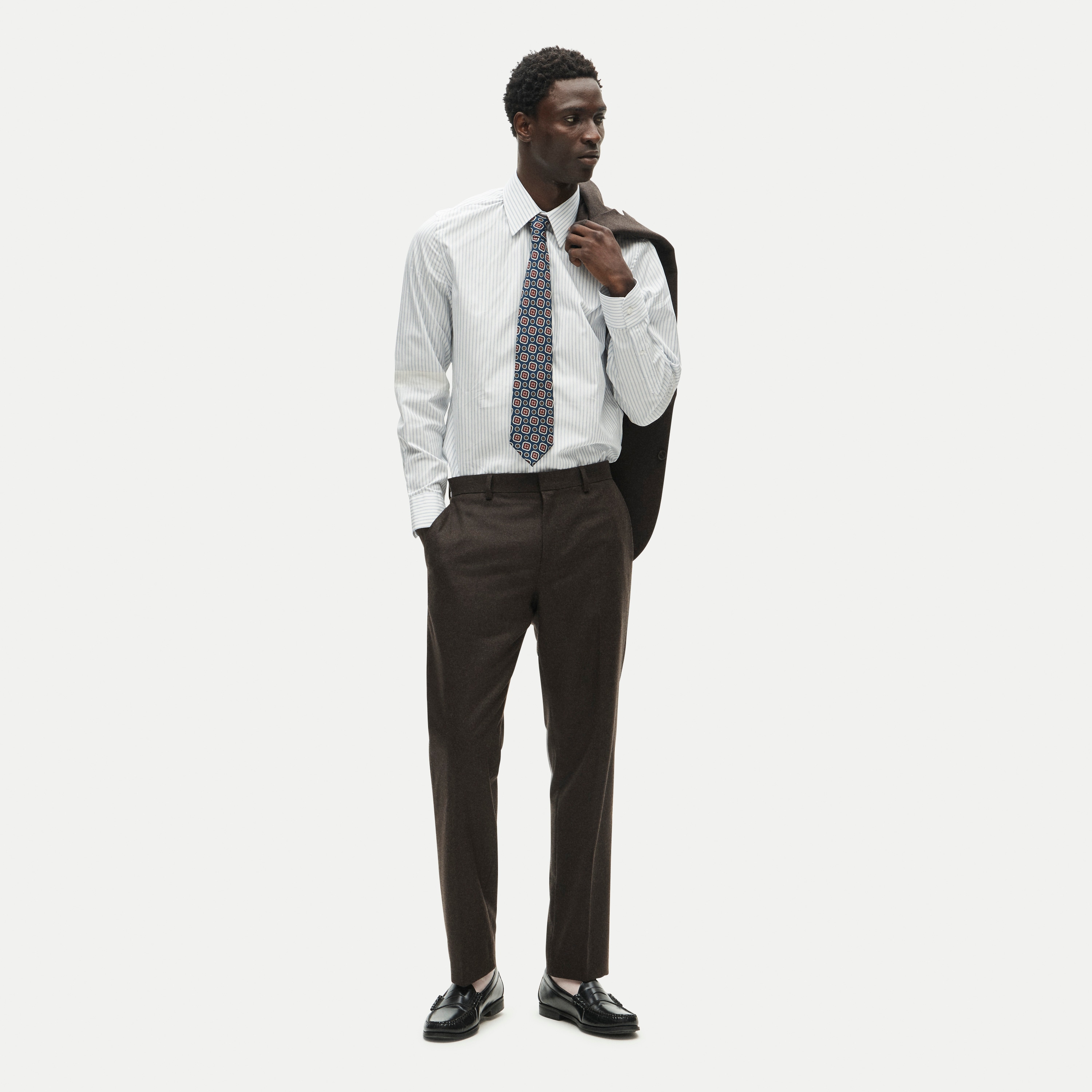 Ludlow Slim-fit suit pant in Italian wool flannel