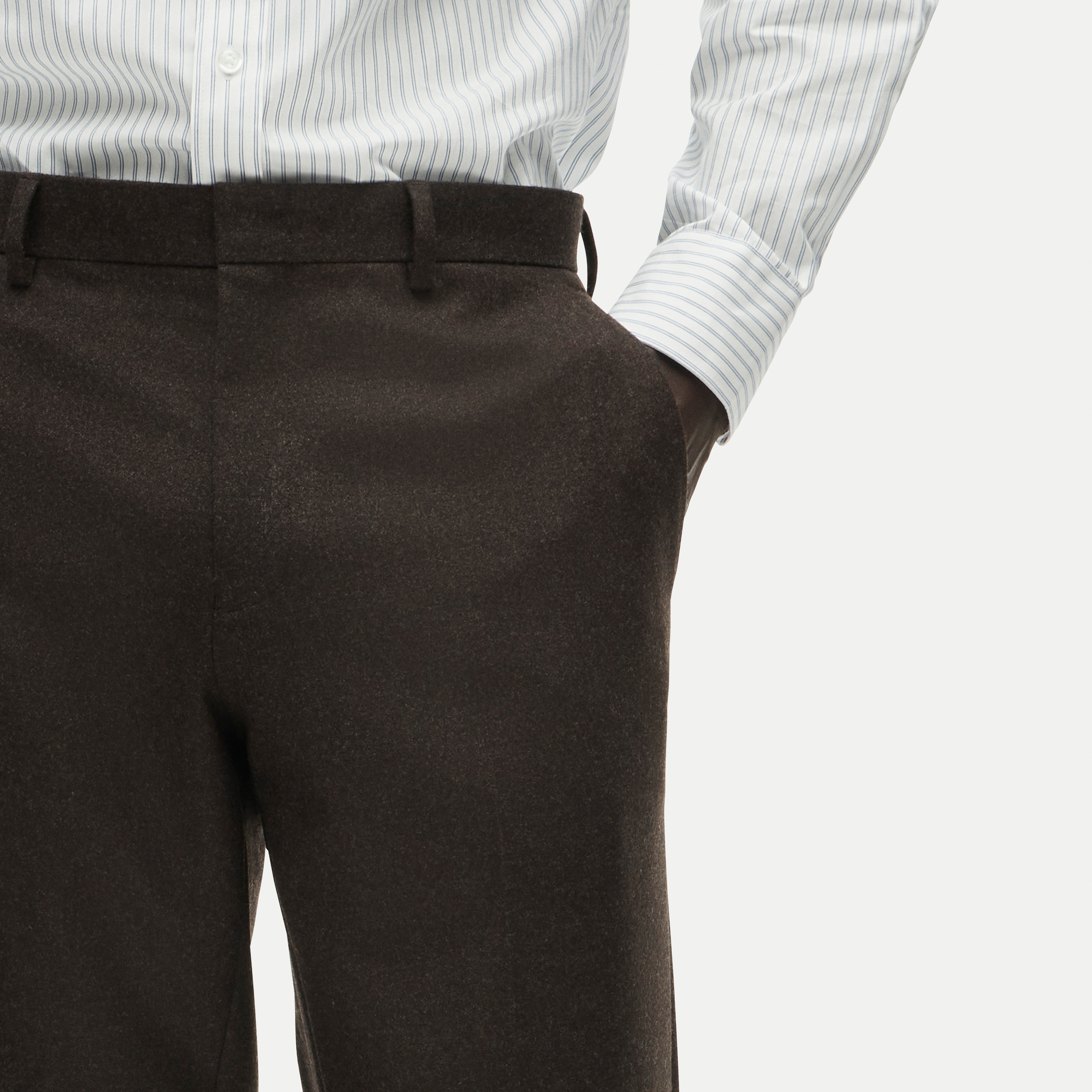Ludlow Slim-fit suit pant in Italian wool flannel
