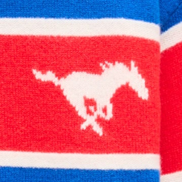'47 x J.Crew vintage wool SMU sweater BLUE RED WHITE