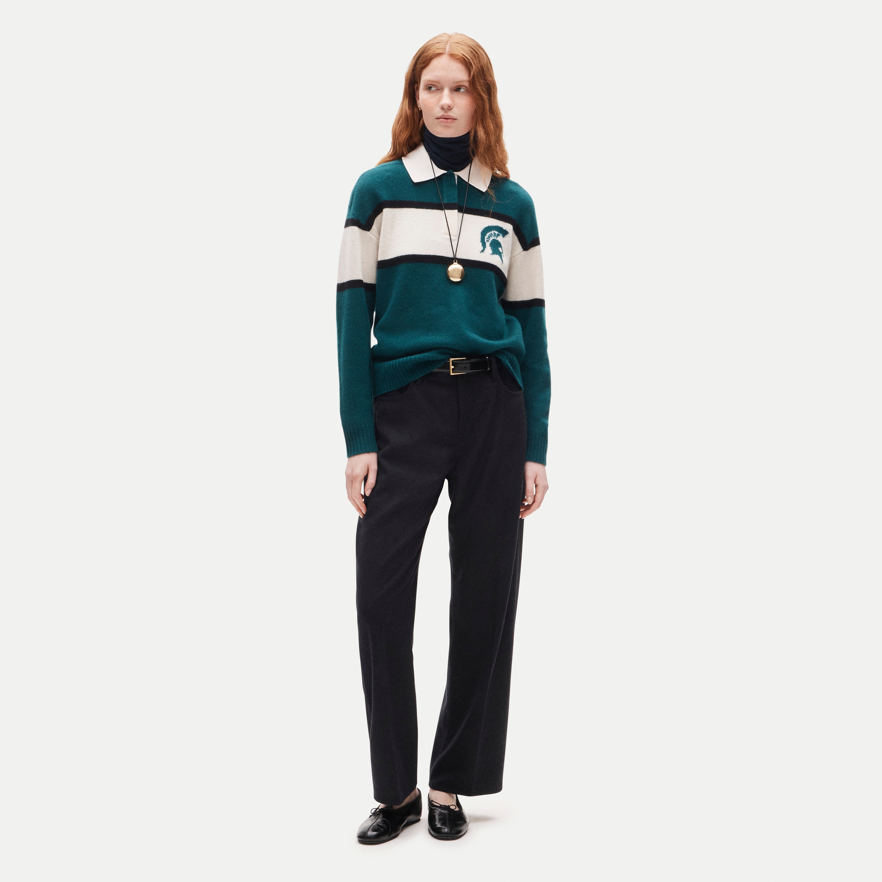 '47 x J.Crew vintage wool Michigan State rugby