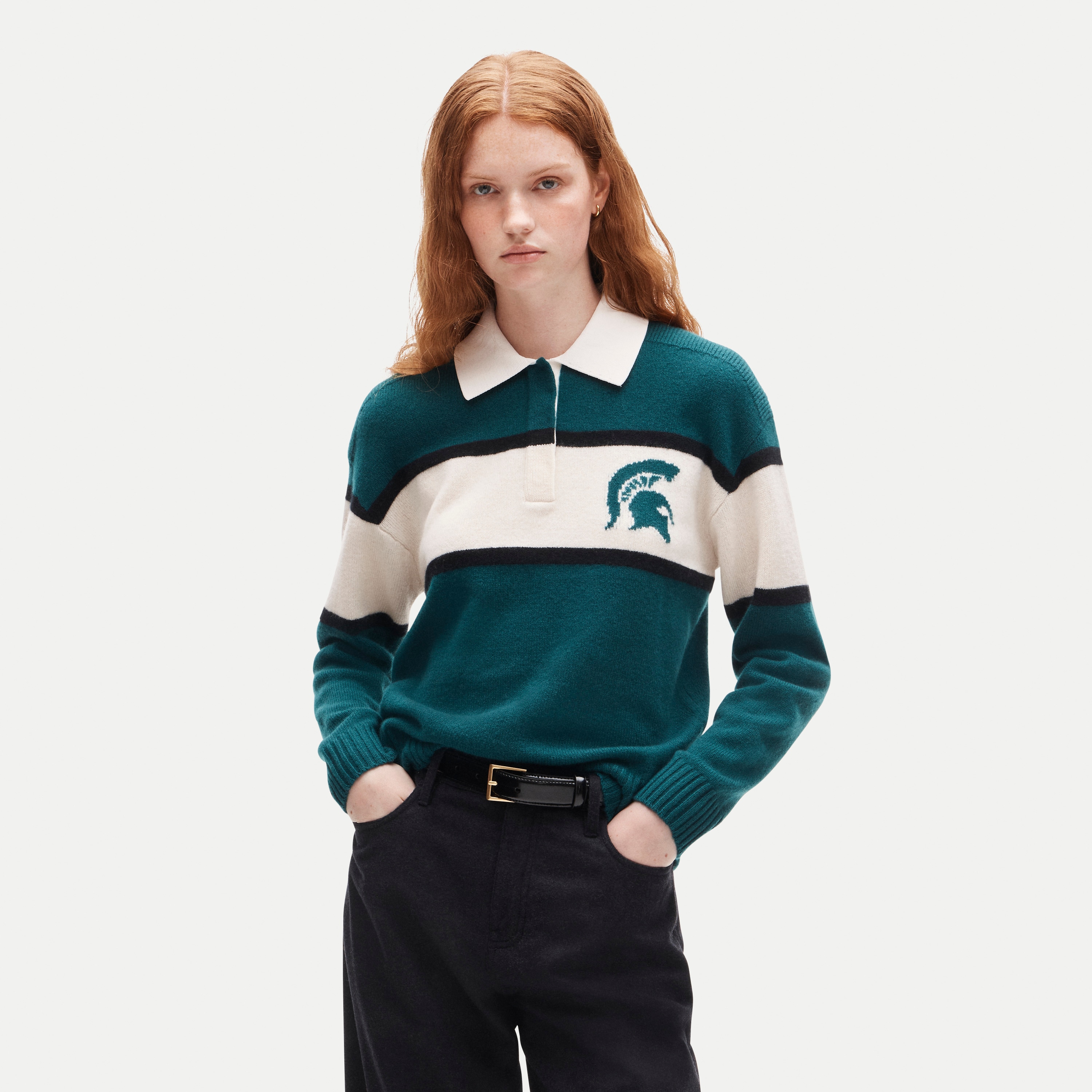 '47 x J.Crew vintage wool Michigan State rugby