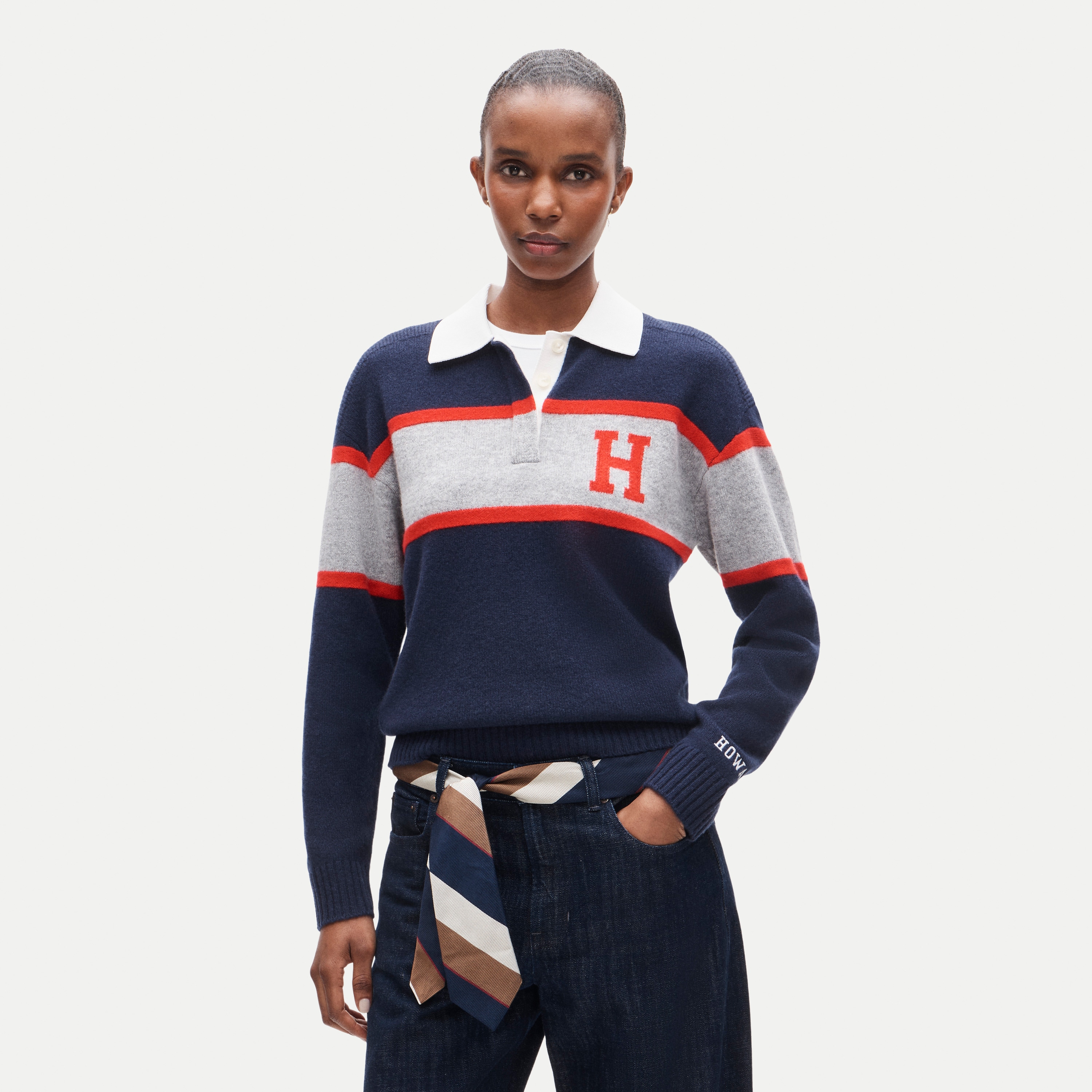 '47 x J.Crew vintage wool Howard University rugby