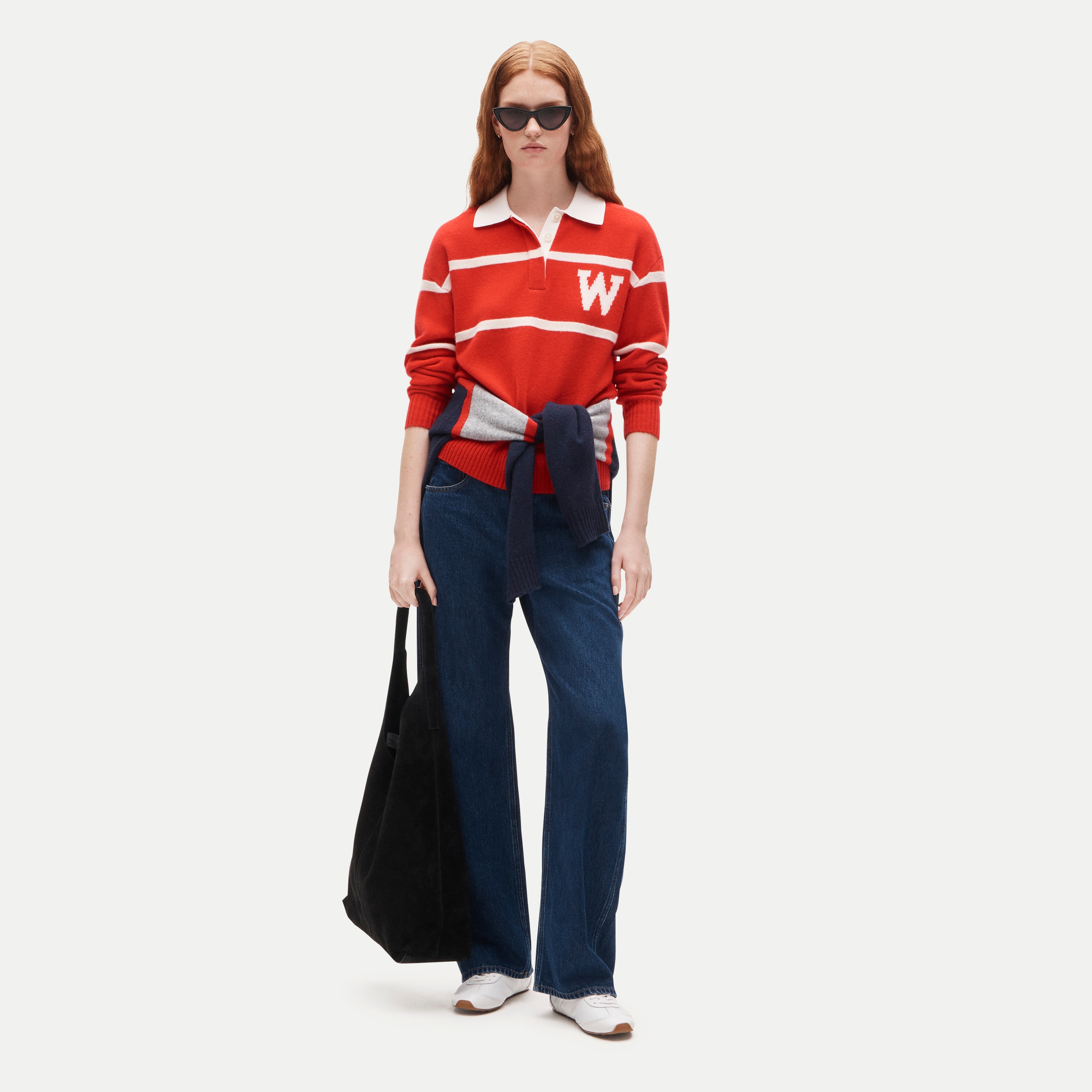 '47 x J.Crew vintage wool University of Wisconsin rugby