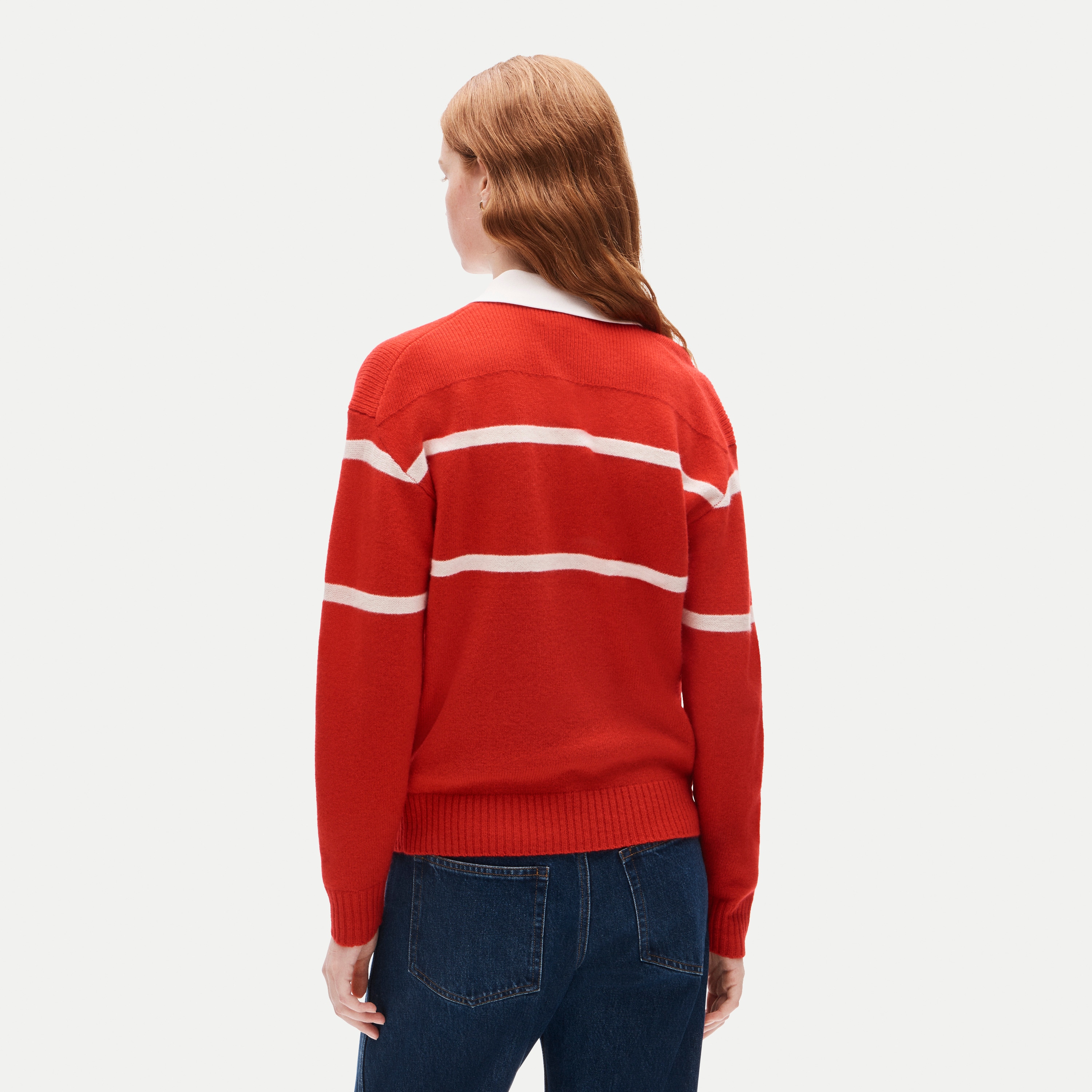 '47 x J.Crew vintage wool University of Wisconsin rugby