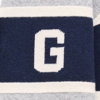 '47 x J.Crew vintage wool Michigan State rugby GREY BLUE