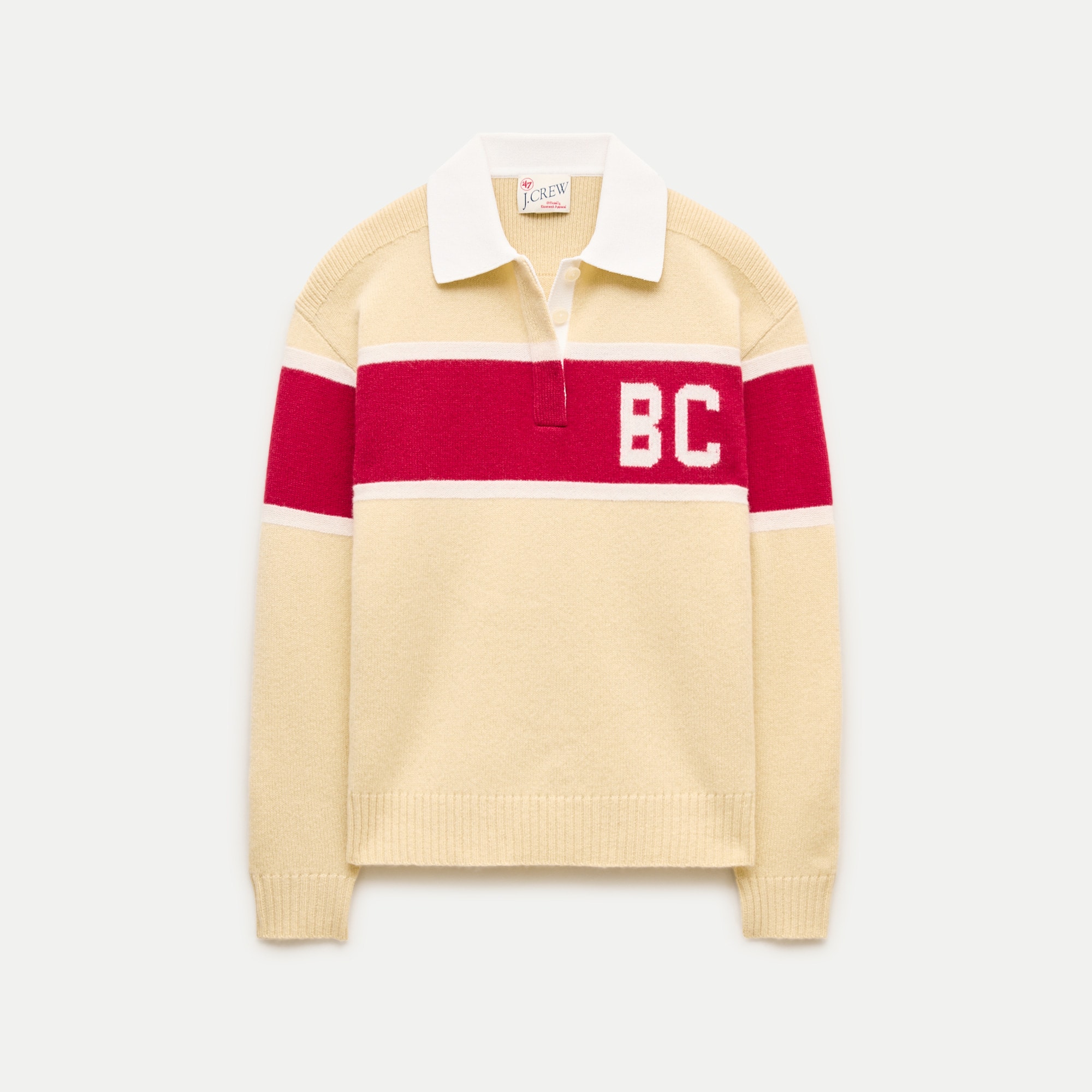 '47 x J.Crew vintage wool Boston College rugby