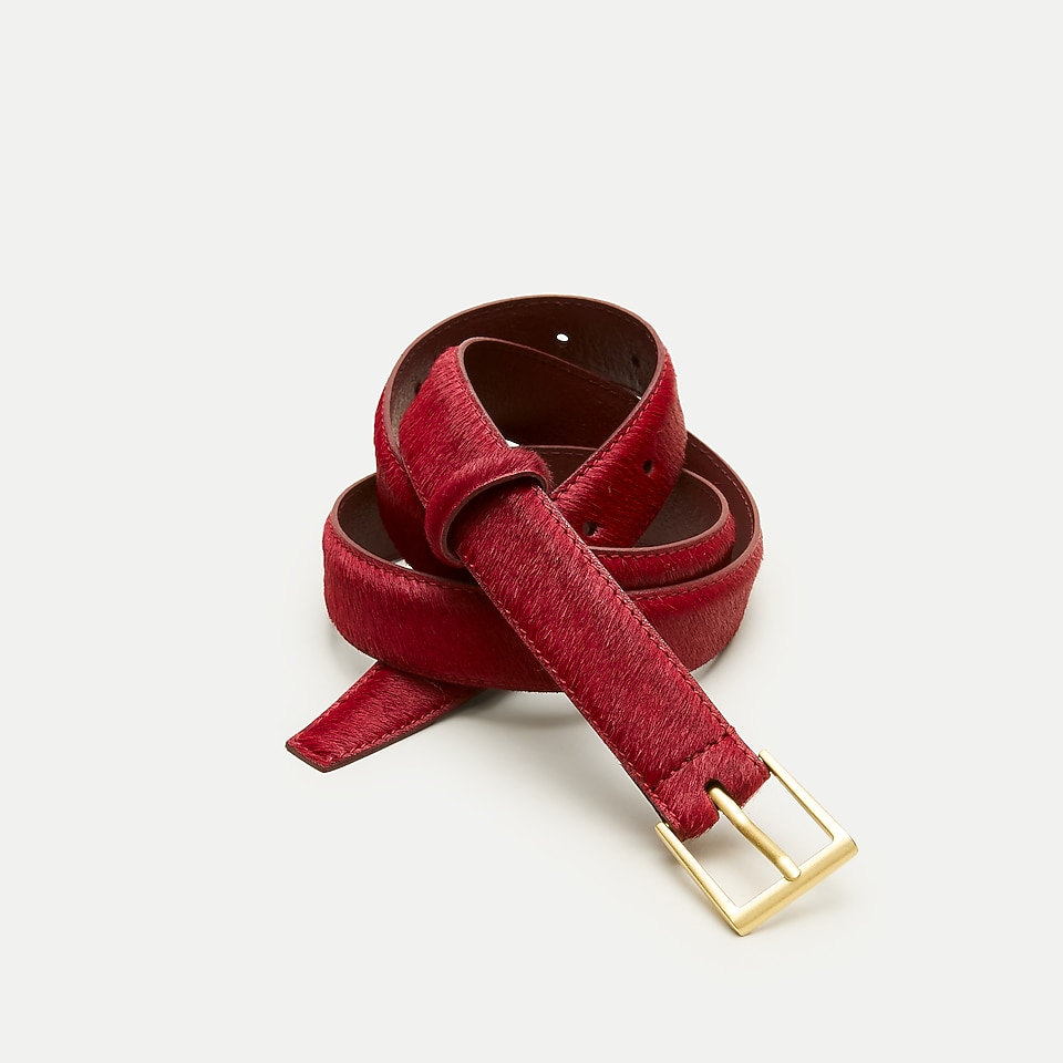Berkeley belt in calf hair by J.Crew