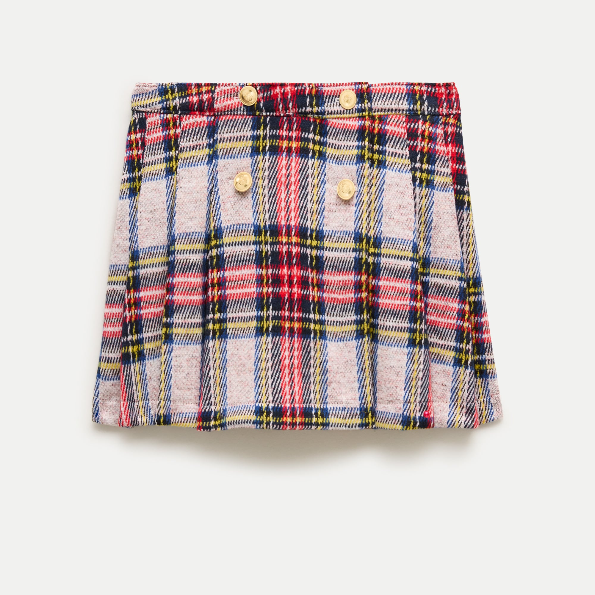 Girls' Seaboard soft-knit skirt in plaid