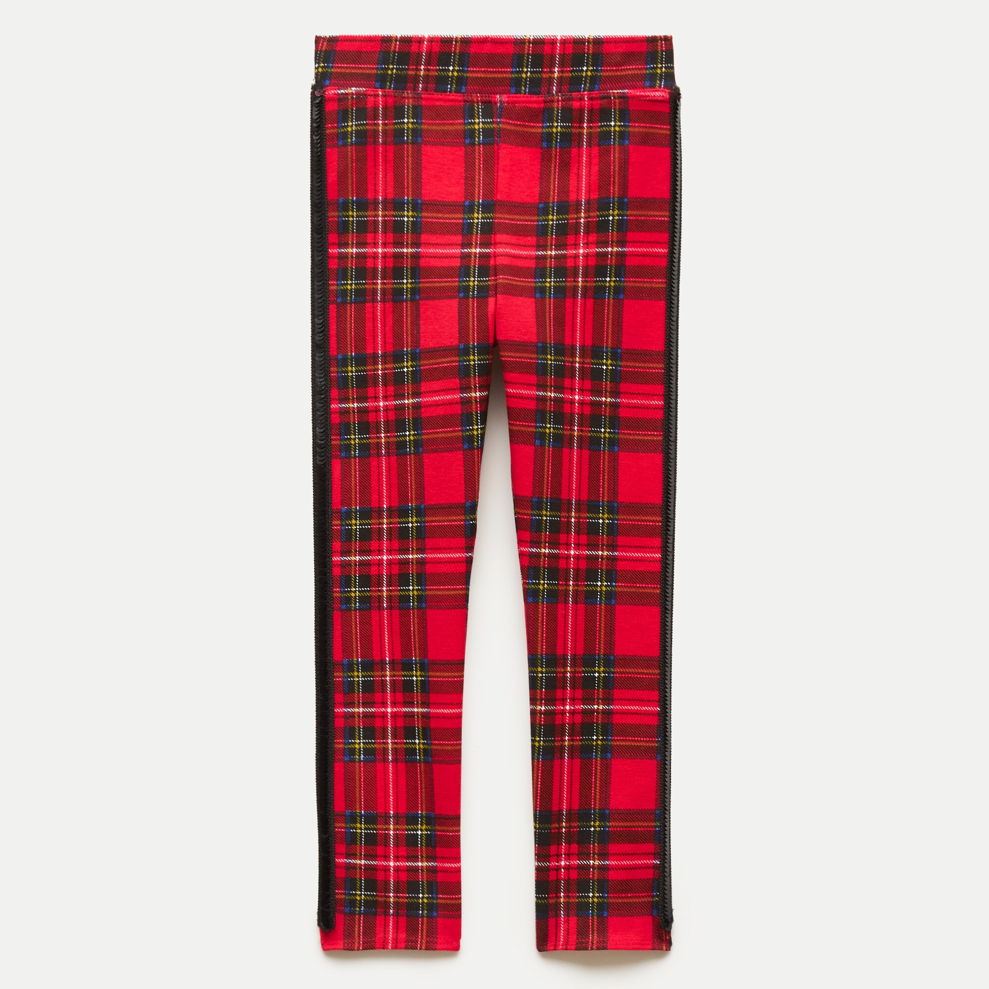 Girls' Everyday leggings with sequin tuxedo stripe