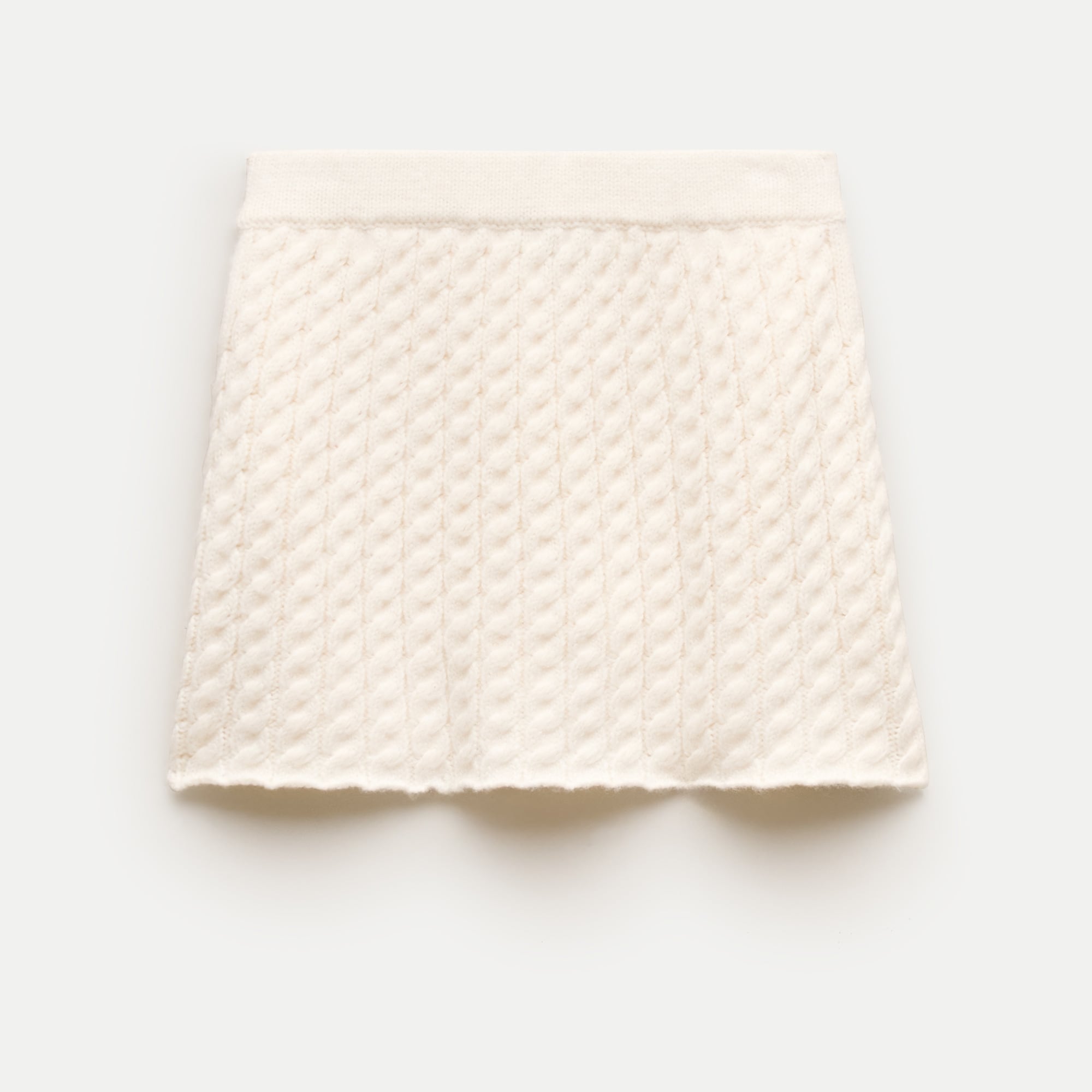 Girls' cable-knit sweater-skirt