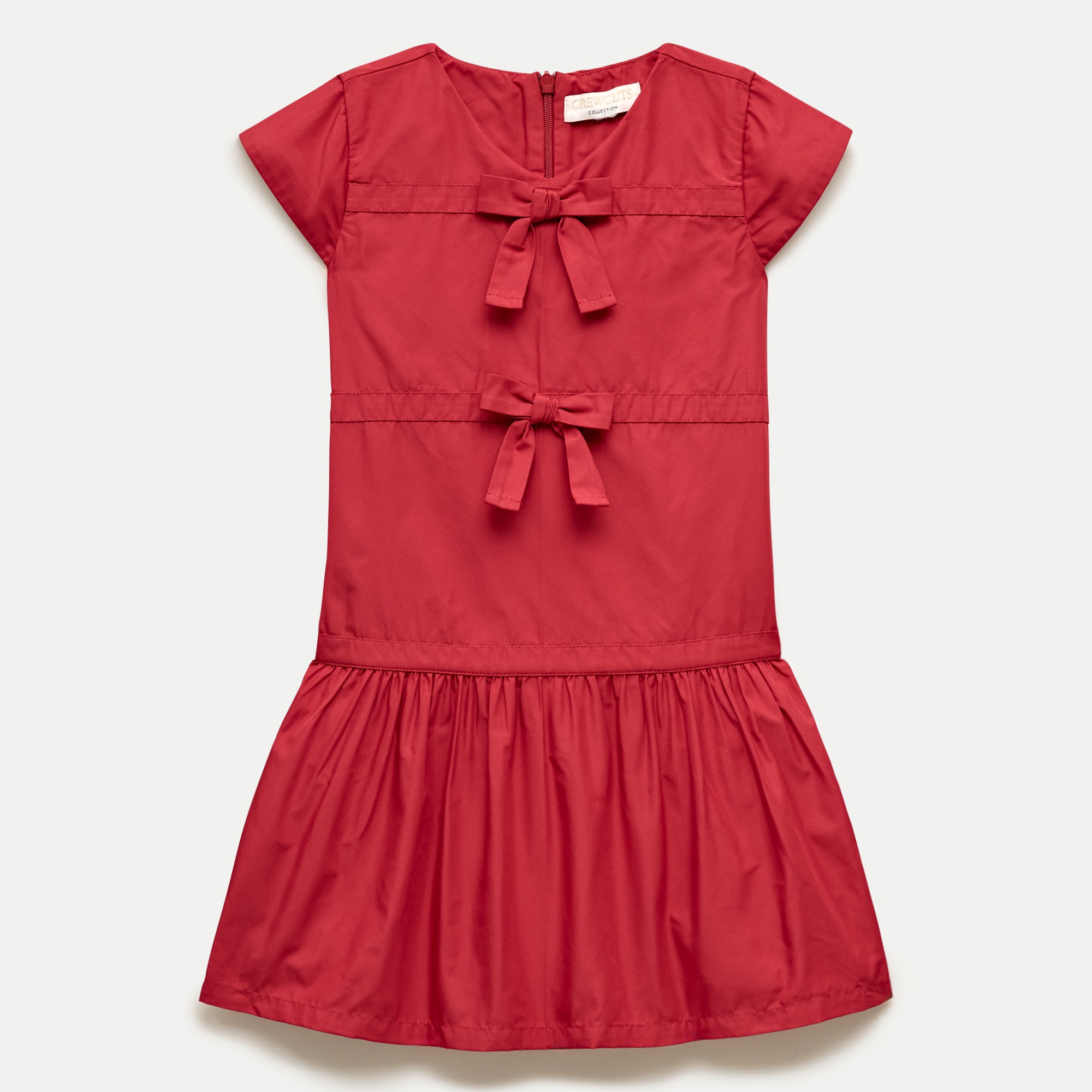 Crewcuts Collection drop-waist dress in taffeta