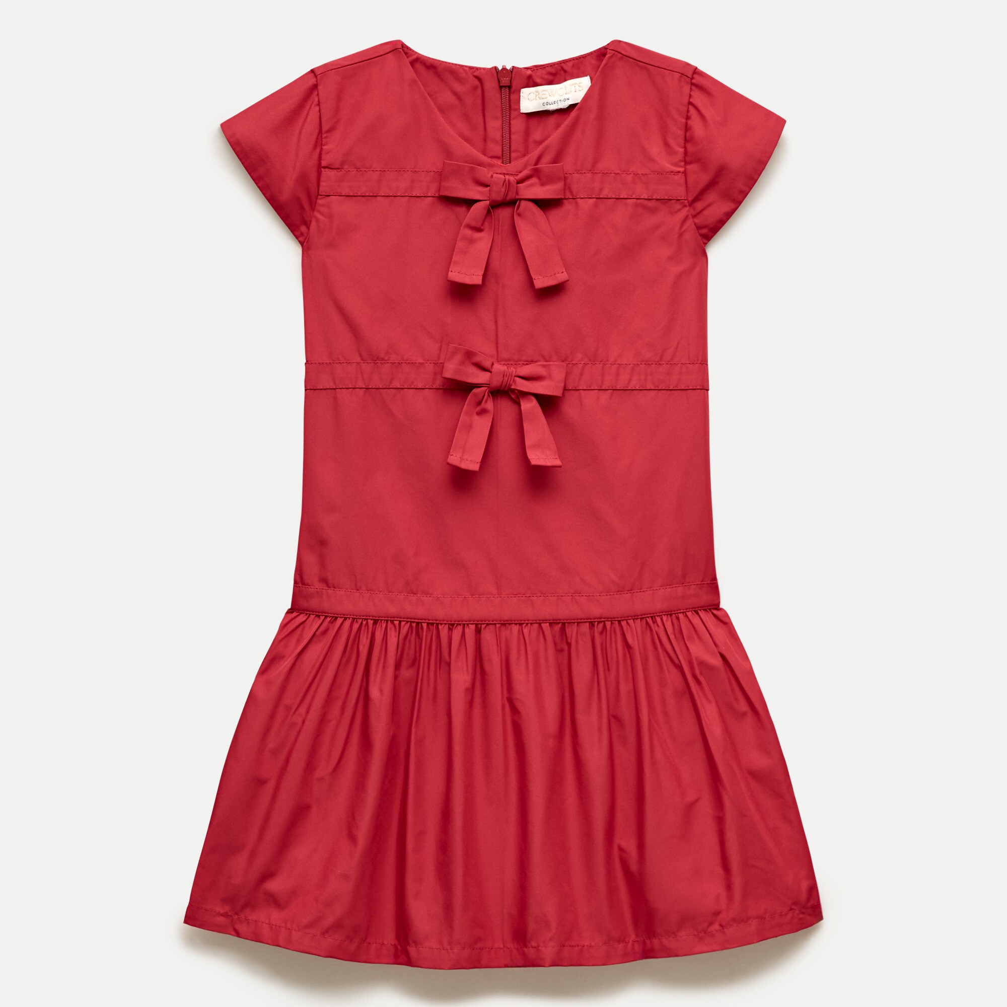 Crewcuts Collection drop-waist dress in taffeta