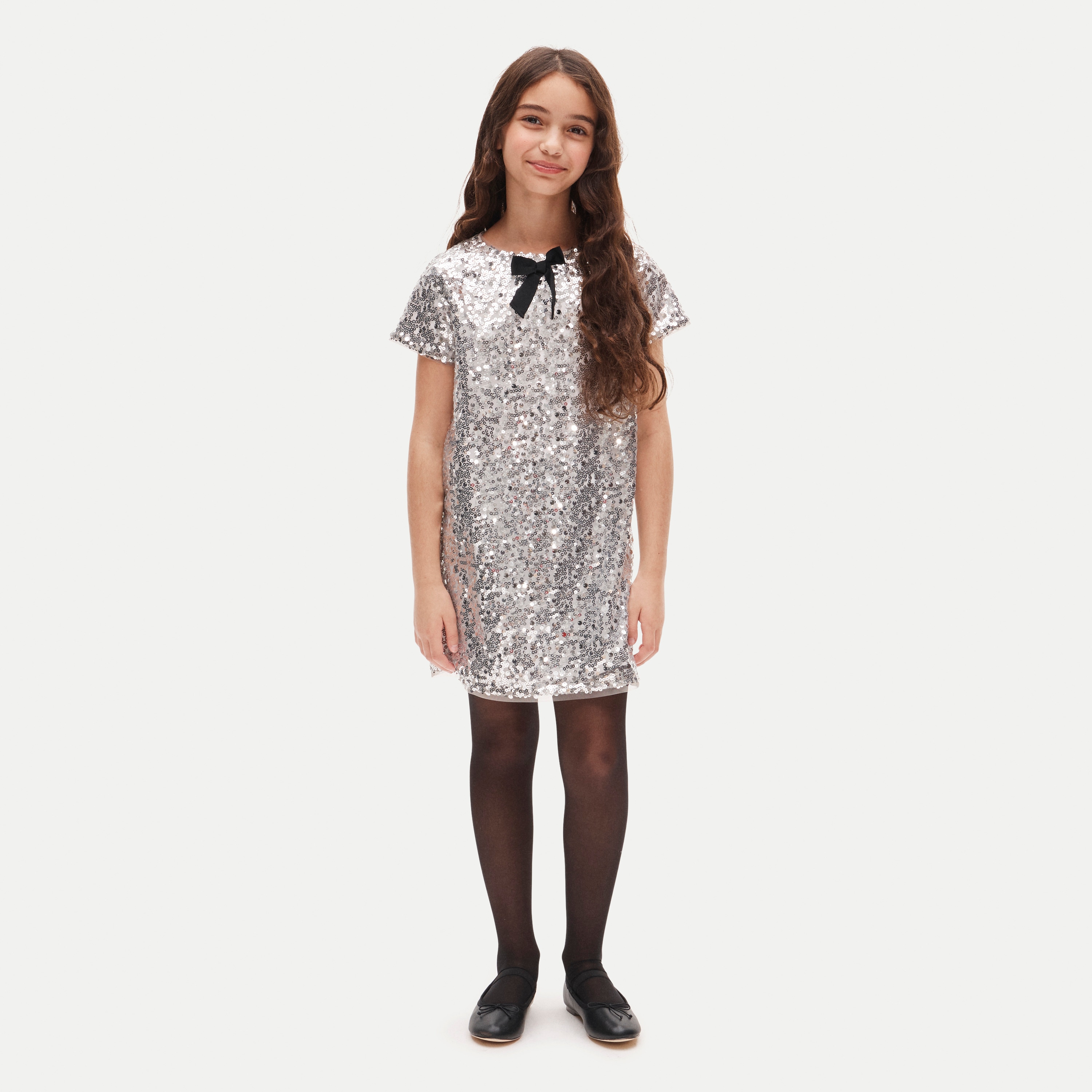 Crewcuts Collection short-sleeve sequin shift dress