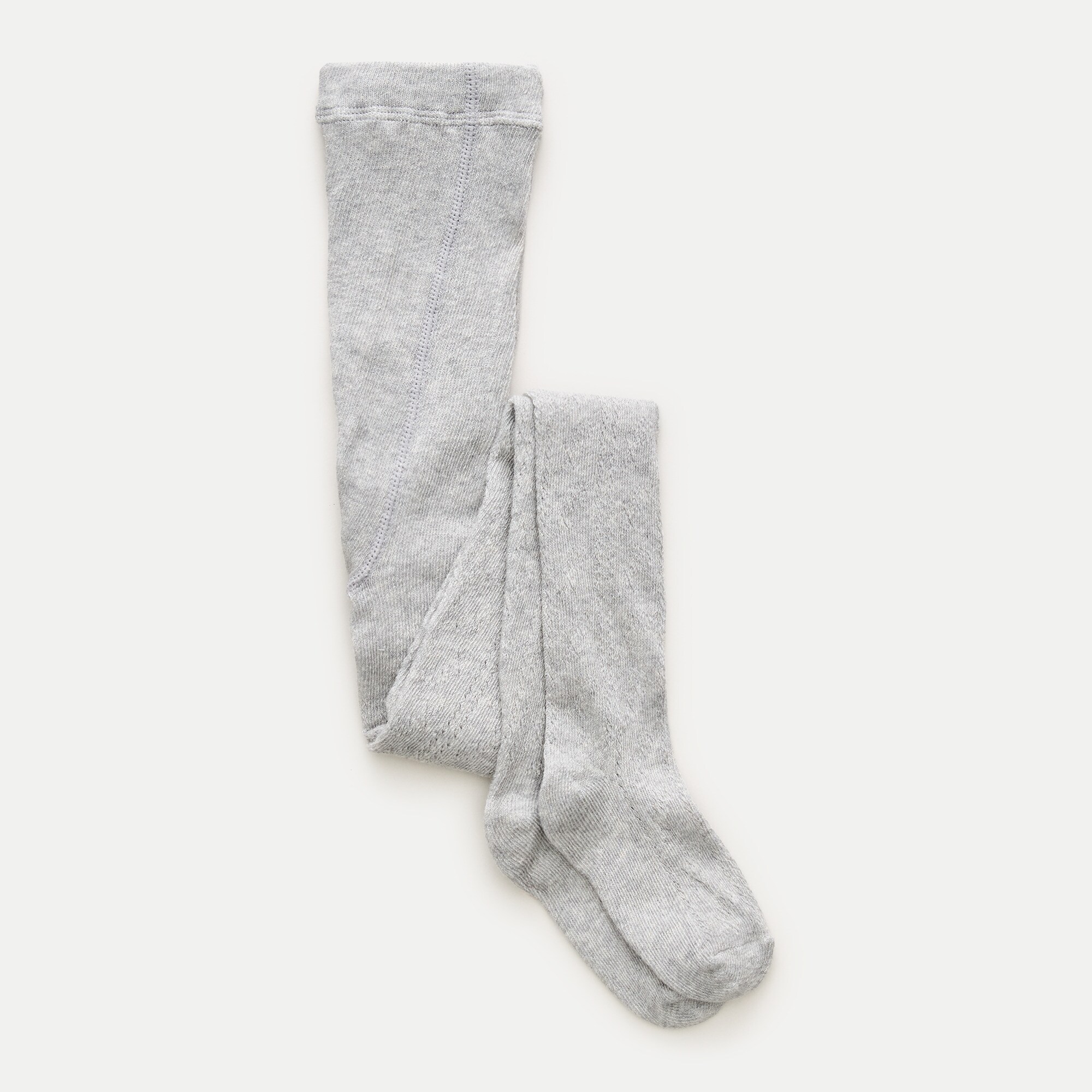 Girls' pointelle-knit tights
