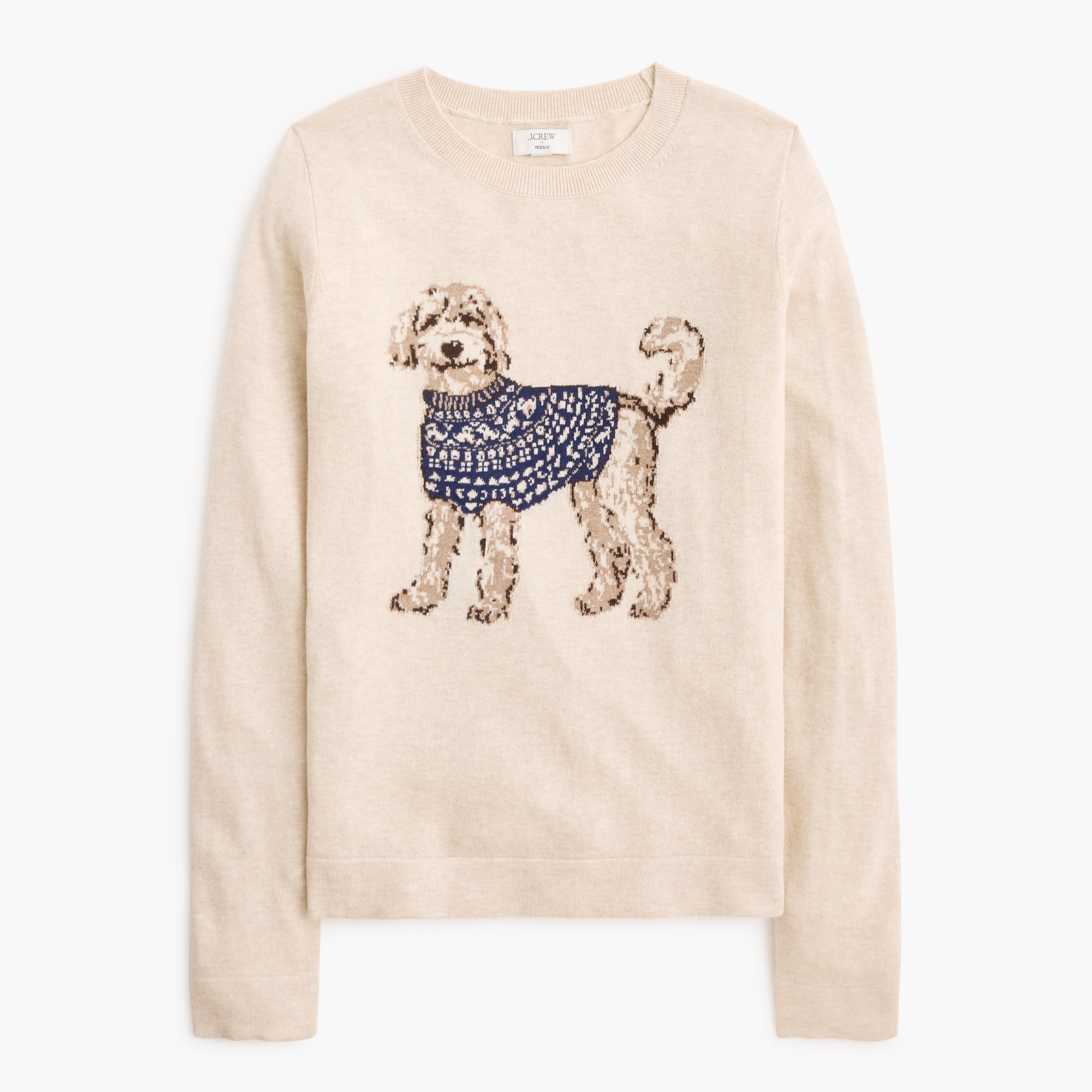100% cotton doodle dog Teddie sweater