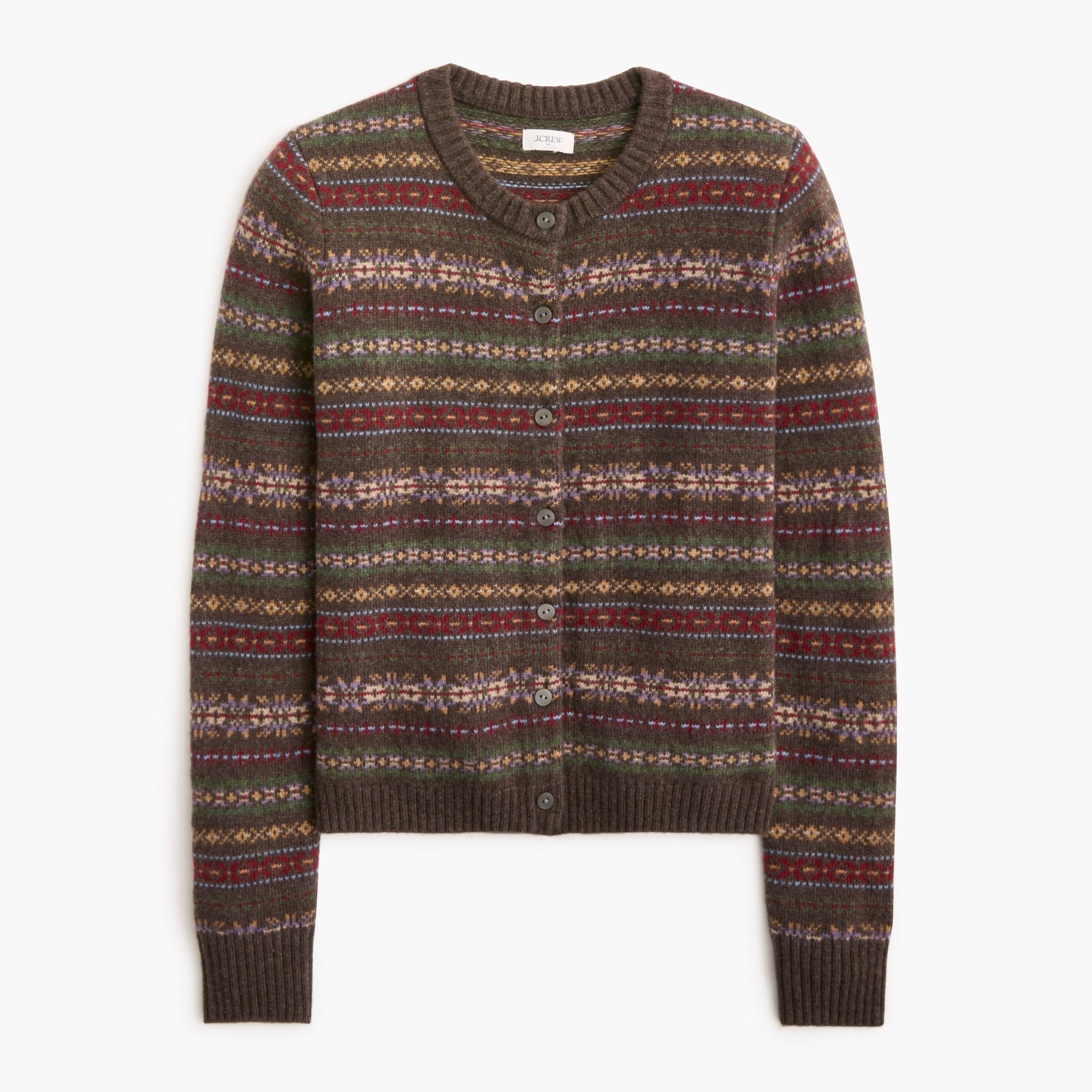 Fair Isle cardigan sweater