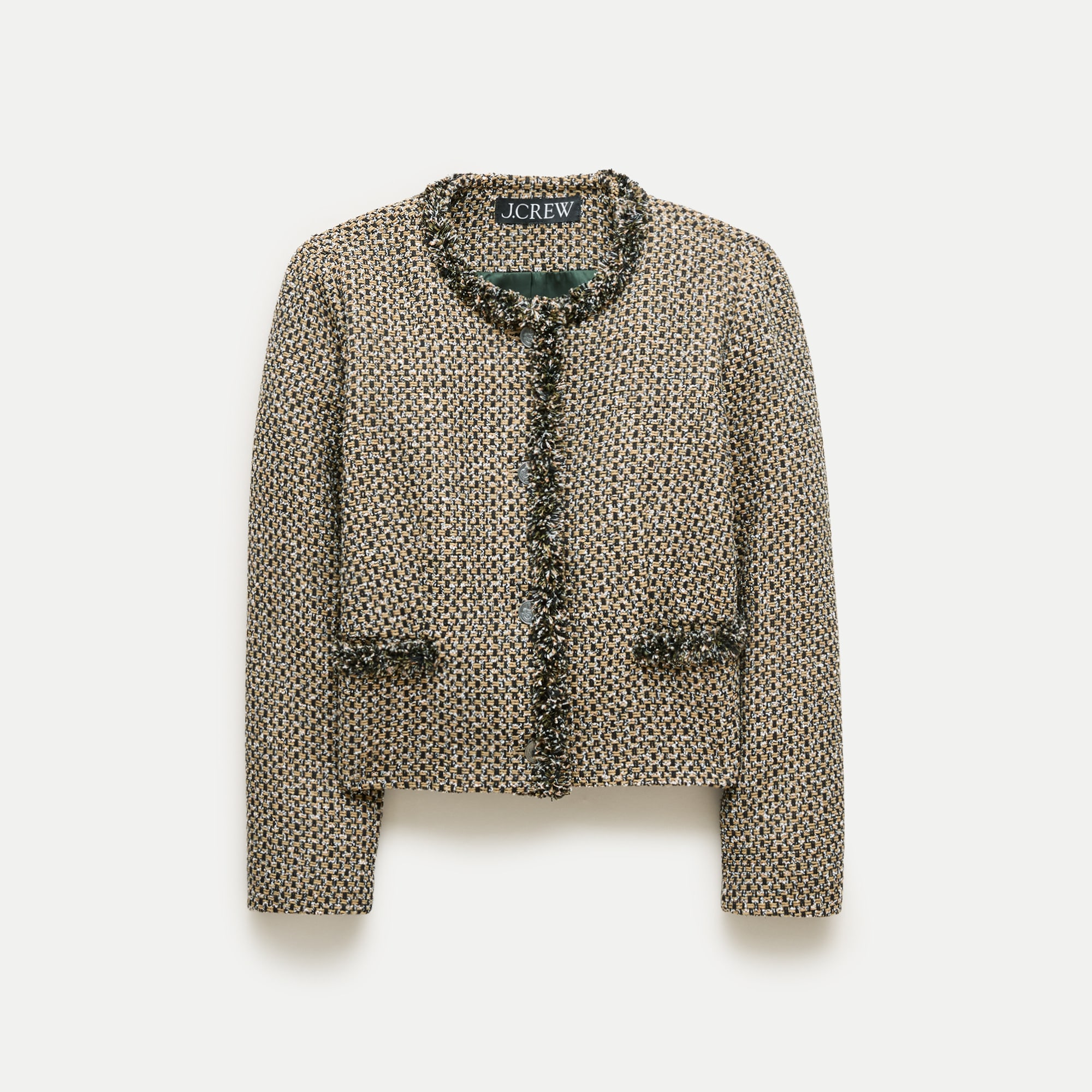 Lady jacket in textured Italian tweed