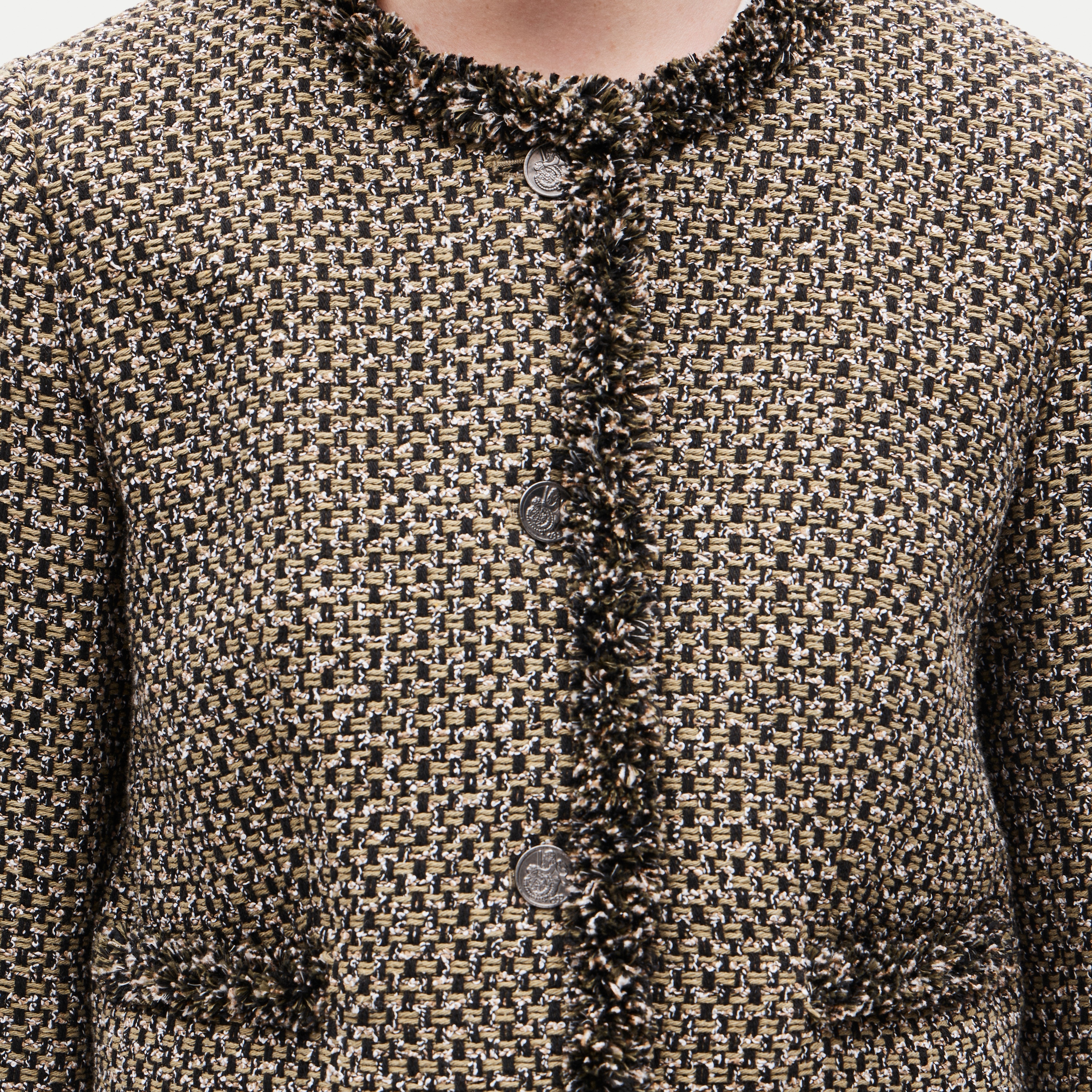 Lady jacket in textured Italian tweed
