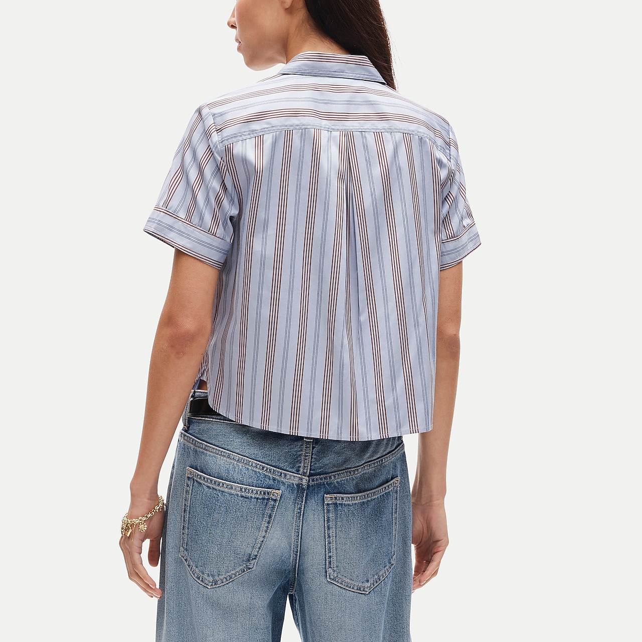 order shirts 近鉄◆シーツ　高級布　うるわし Maryam Nassir Zadeh X J.Crew Sheer Top In Silk Chiffon For Women