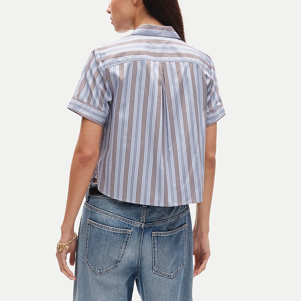 Tie-front Top In Gingham For Women | J.Crew