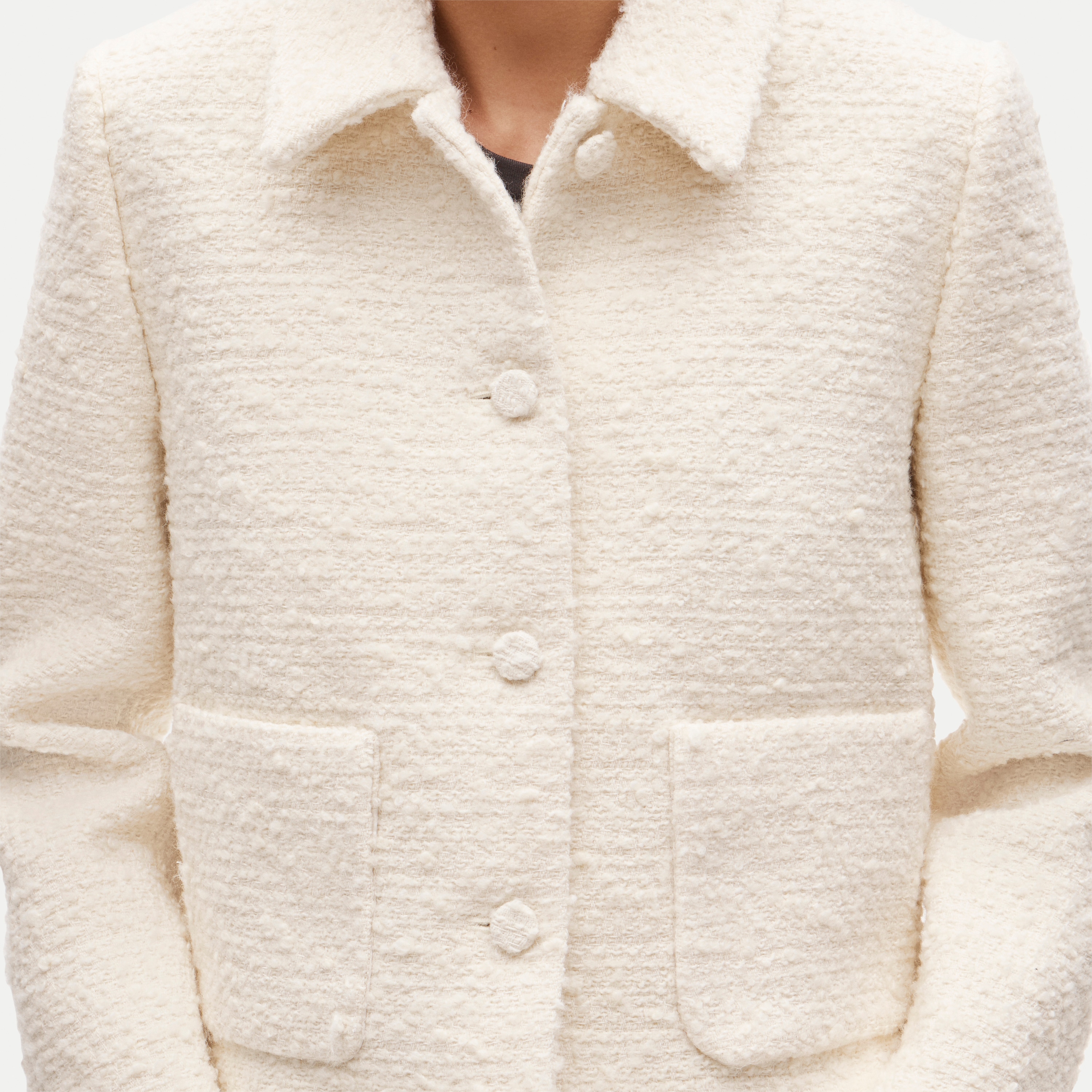 Cropped lady jacket in tweed