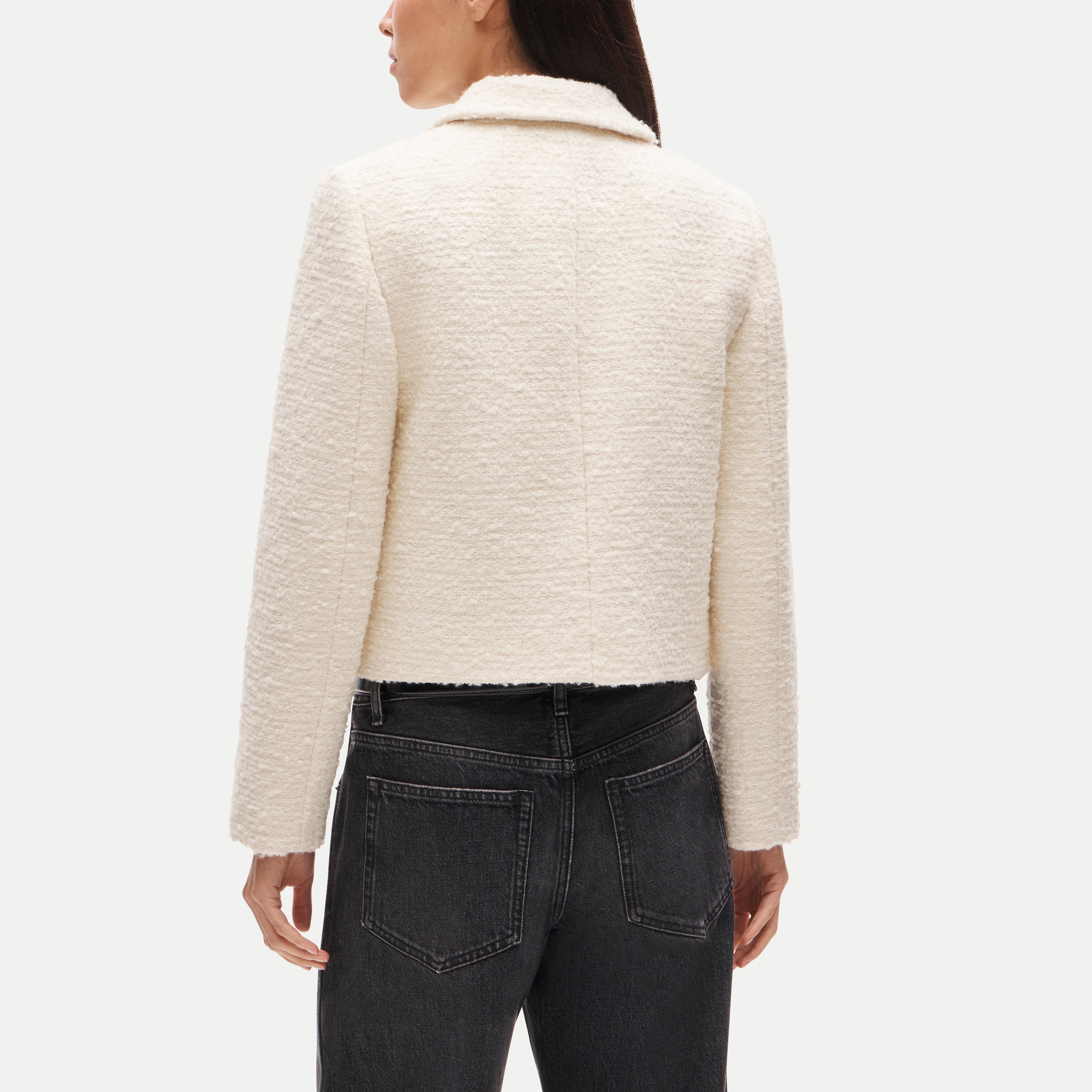 Cropped lady jacket in tweed