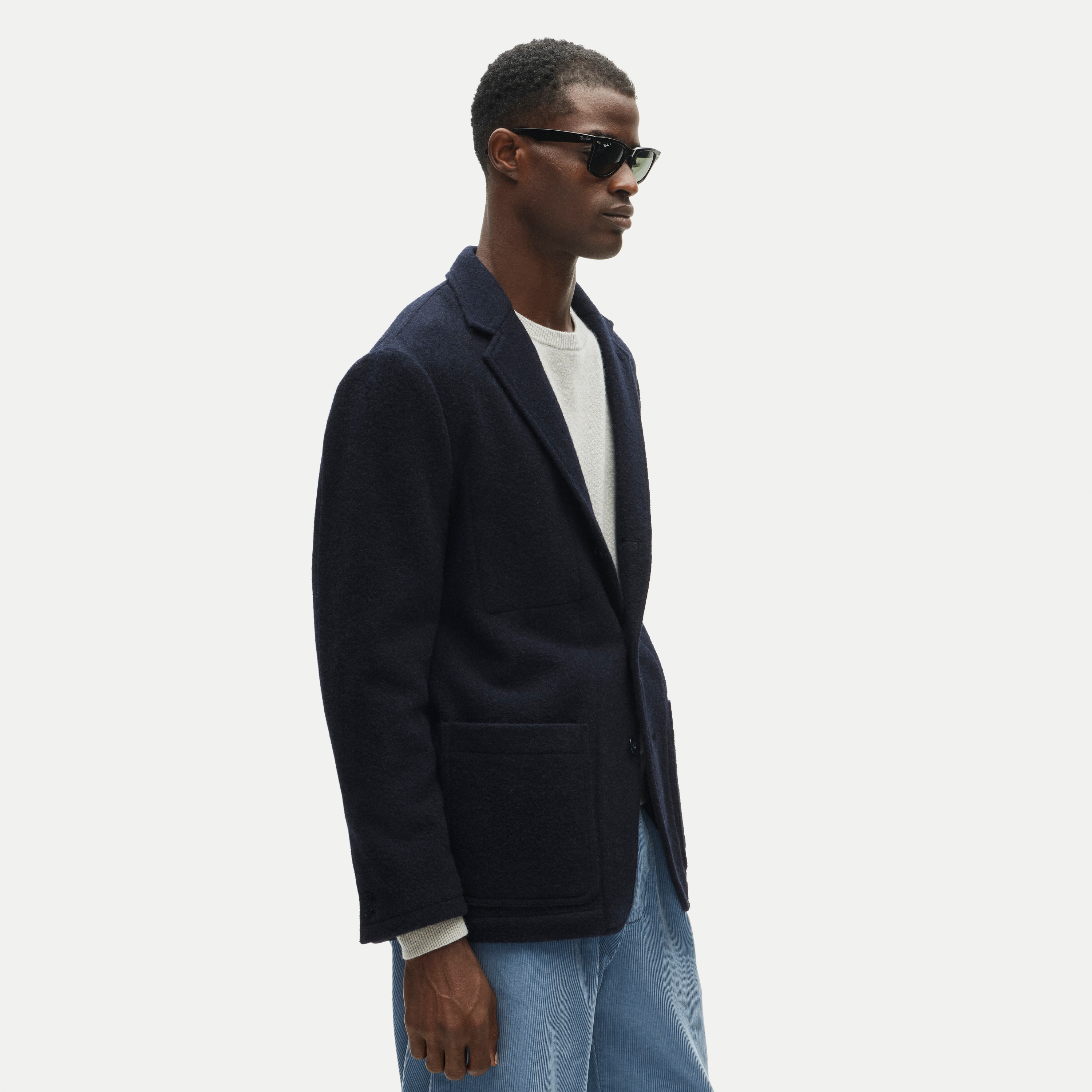 Wallace & Barnes chore blazer in English melton wool