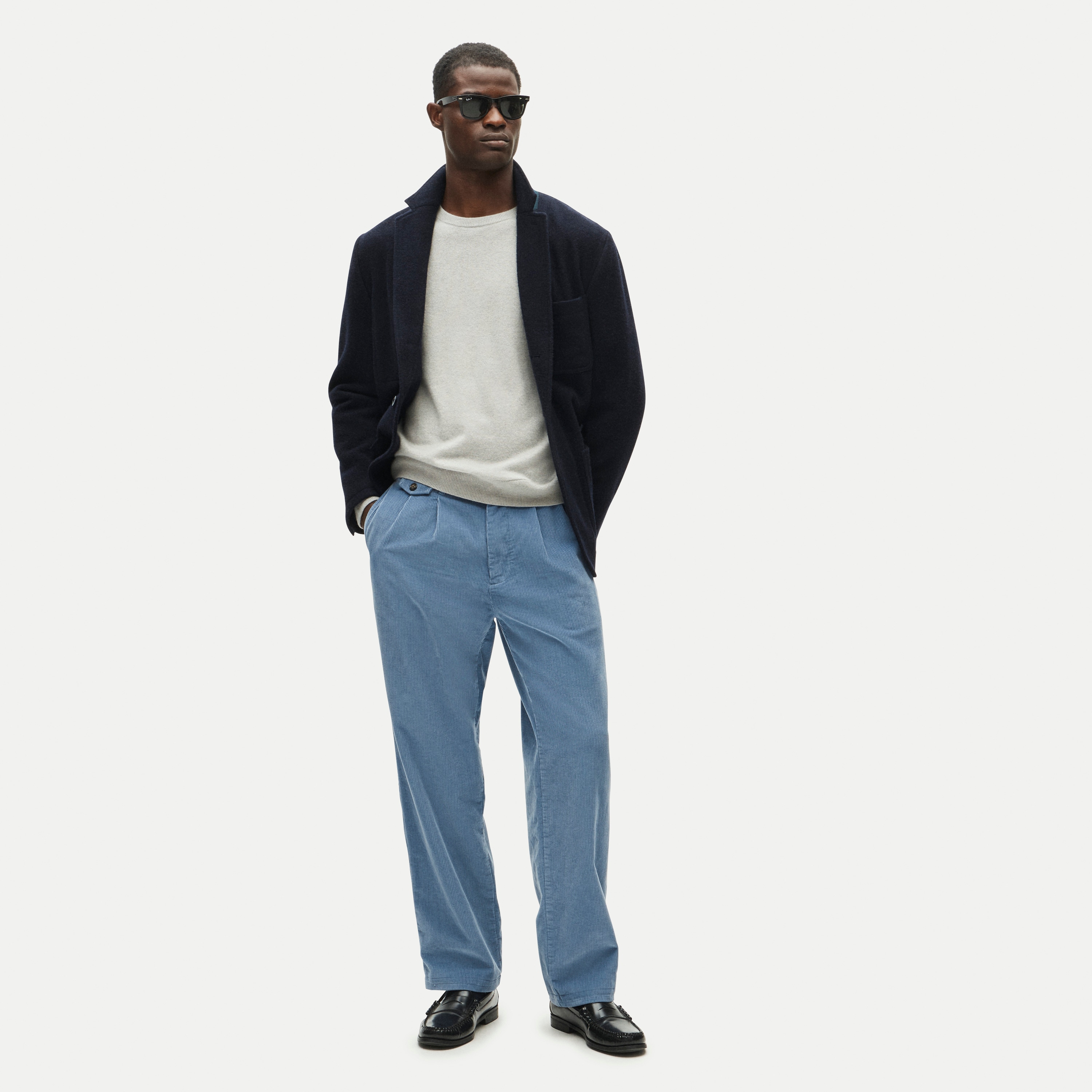 Wallace & Barnes chore blazer in English melton wool