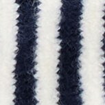 Striped triangle scarf IVORY NAVY STRIPE