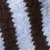 Striped triangle scarf INKY MOCHA HTHR LT BLUE