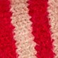 Striped triangle scarf CLASSIC CARDINAL STRIPE