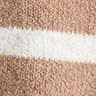 Mockneck sweater in cotton-soft blend MUSHROOM PLATINUM STRIP