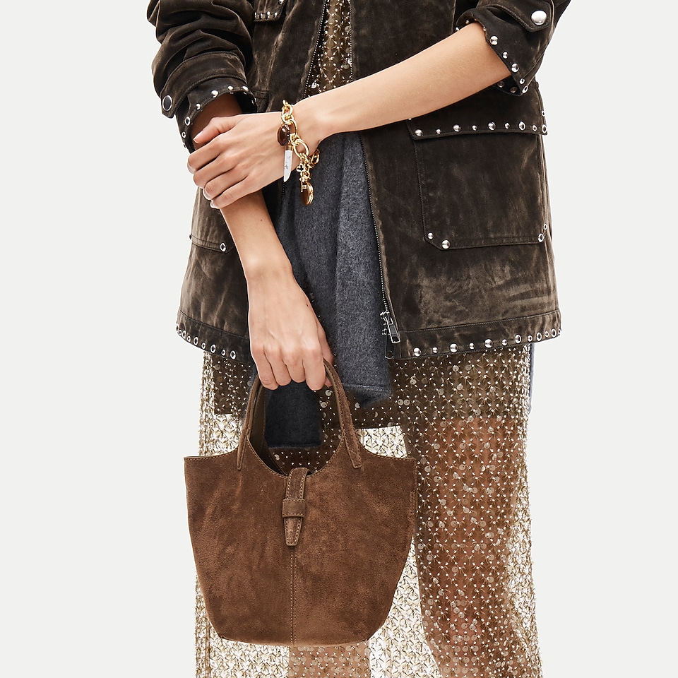 Yorke bag in suede by J.Crew