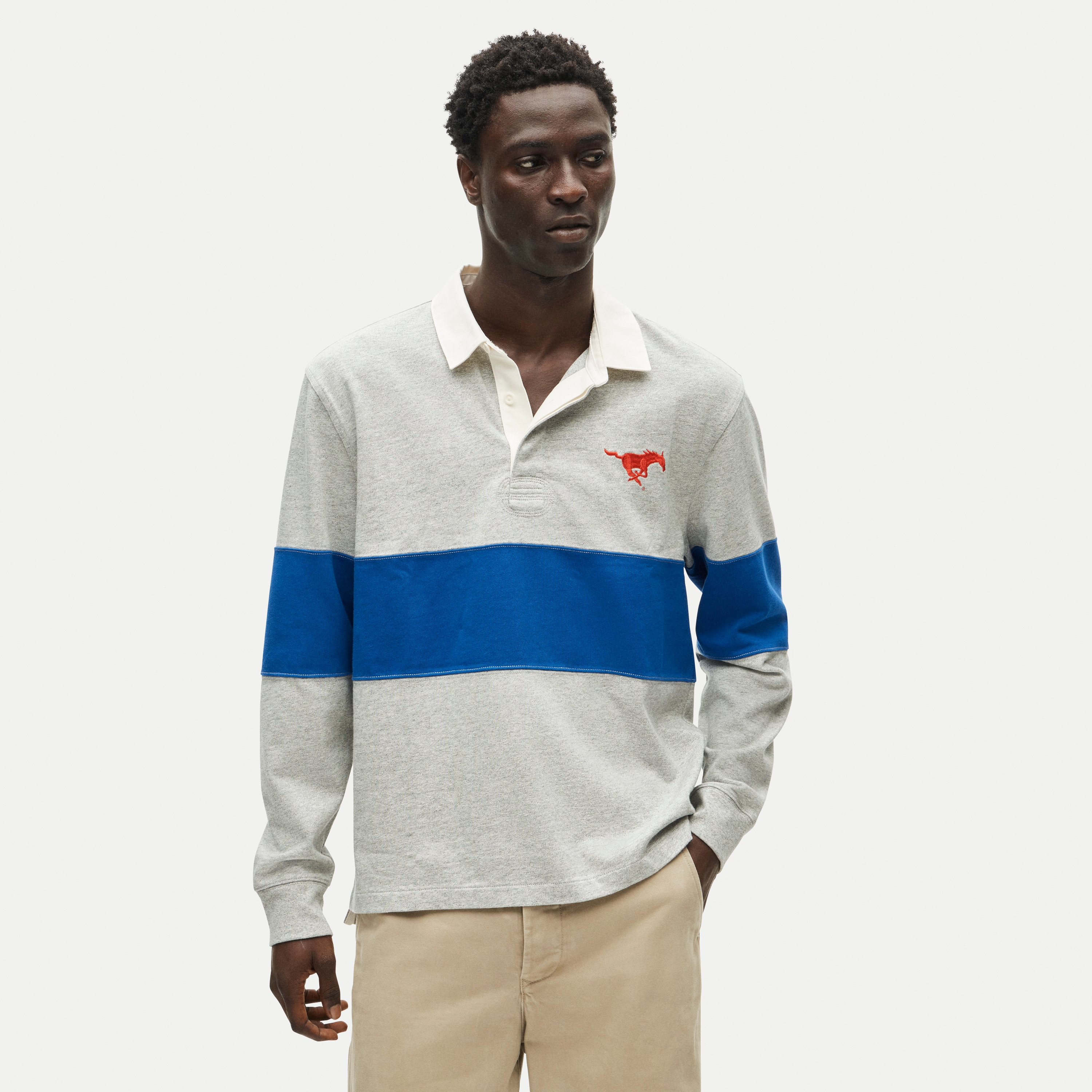 '47 x J.Crew SMU rugby shirt