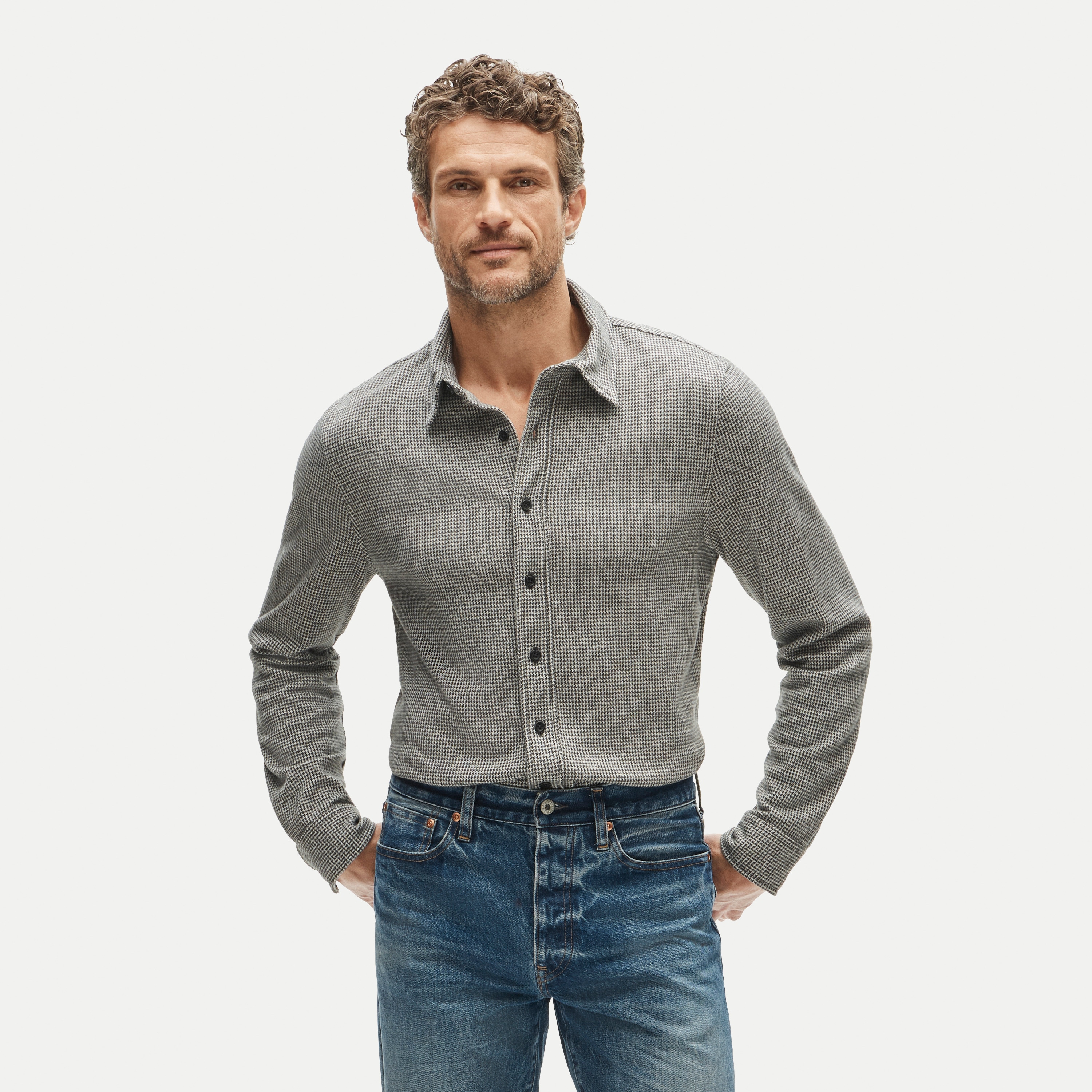 Lightweight Seaboard soft-knit shirt
