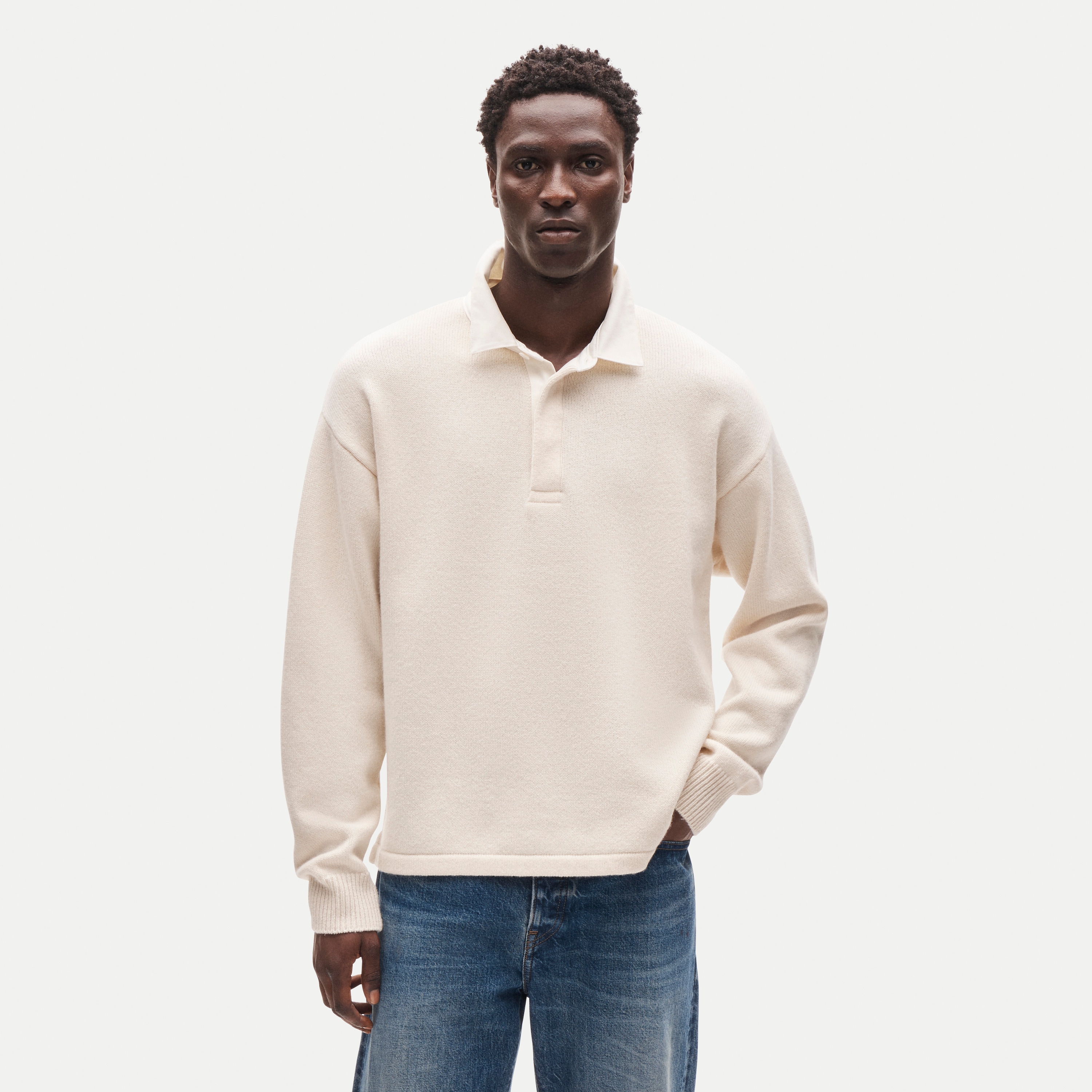Wool rugby sweater