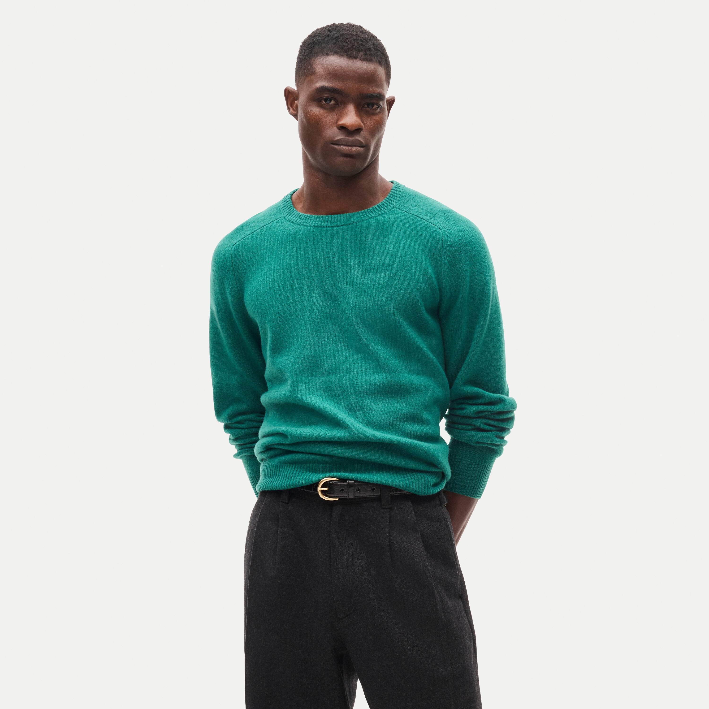 Wool crewneck sweater