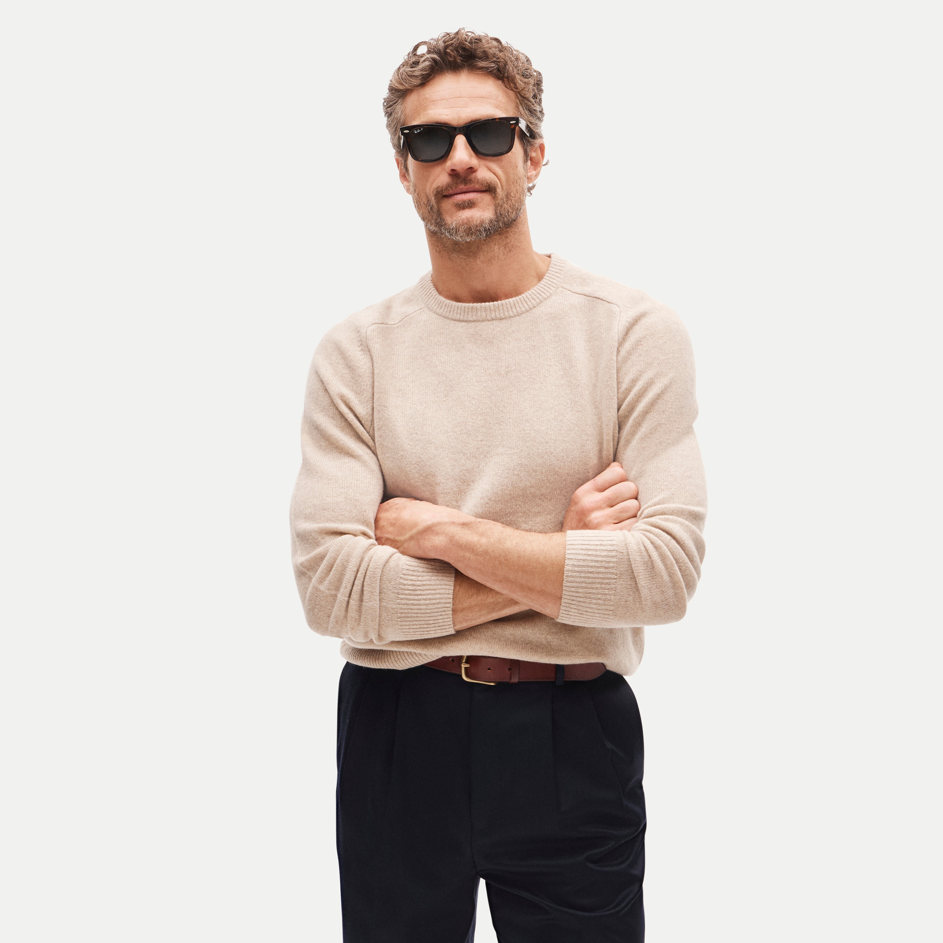 Wool crewneck sweater