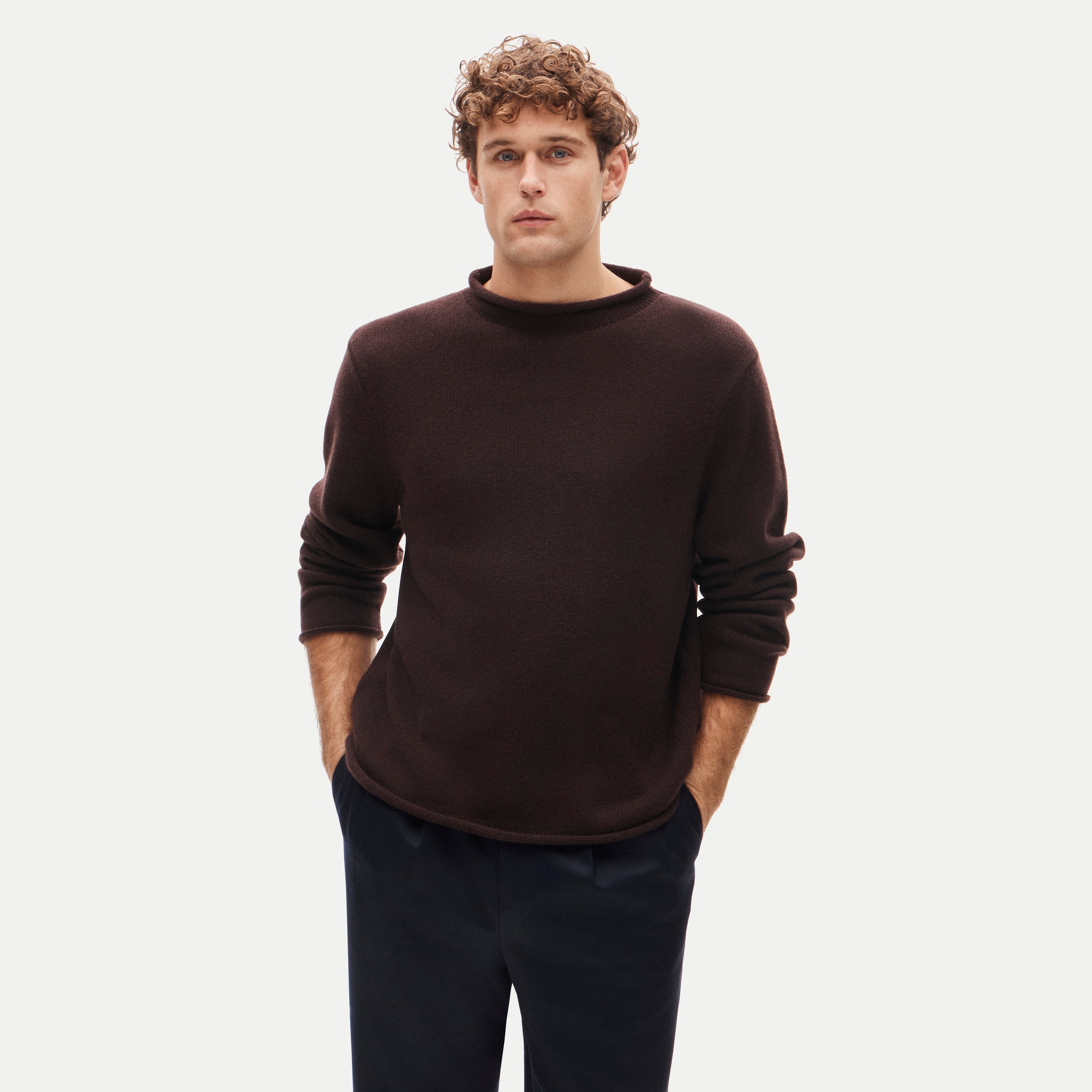 Rollneck™ sweater in heavyweight cashmere