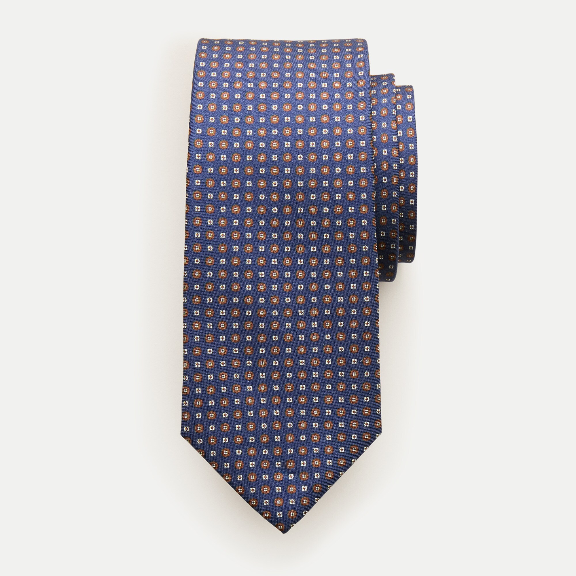 Italian silk twill tie in print