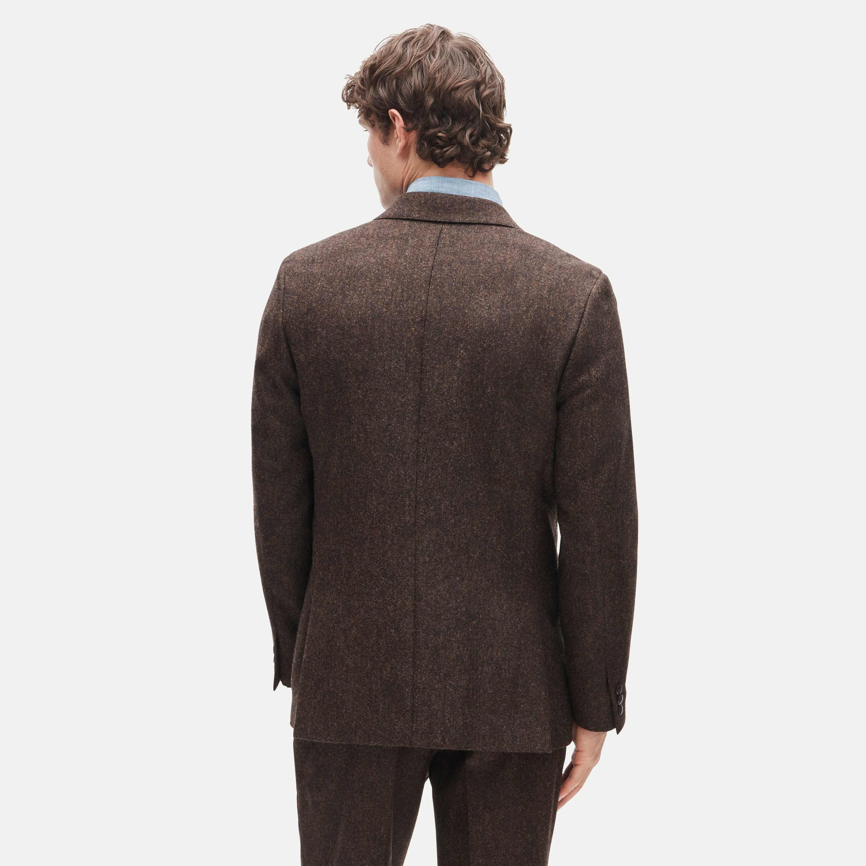 Kenmare Relaxed-fit suit jacket in English donegal wool tweed
