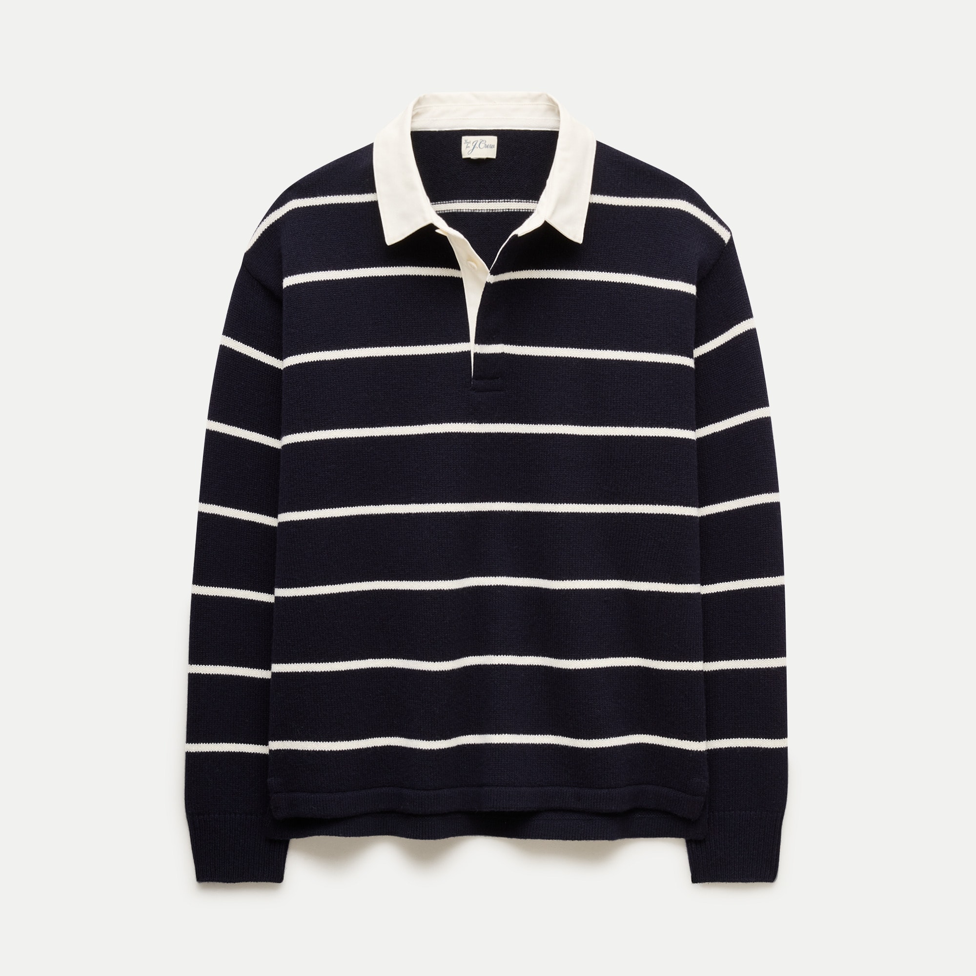Wool rugby sweater in stripe