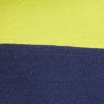 Kids' junior varsity rugby polo shirt with patches CITRUS LEAF NAVY