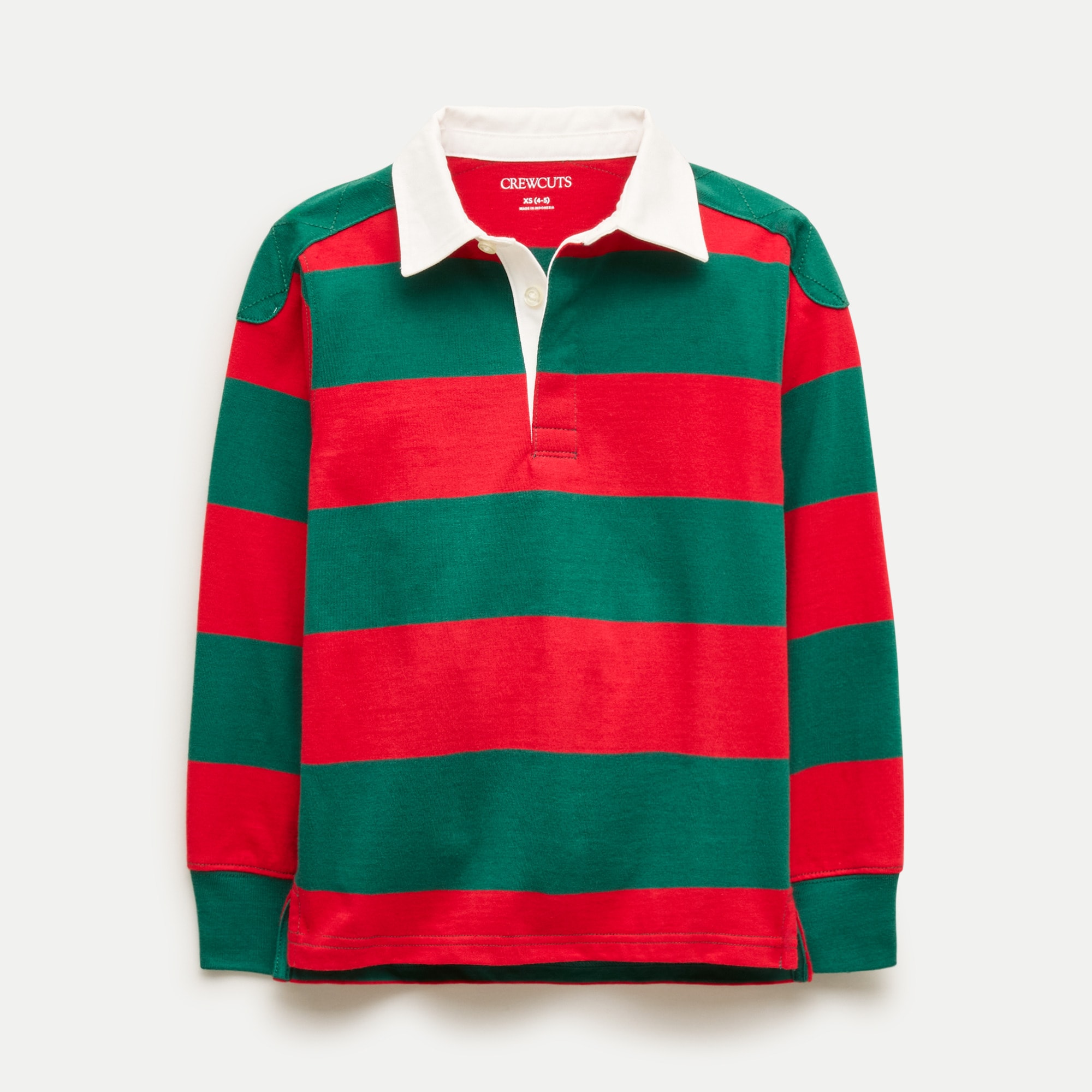 Kids' junior varsity rugby polo shirt with patches