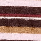 Cashmere sweater-polo in stripe ESTELLE STRIPE CHOCOLAT