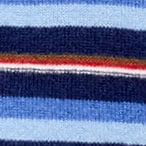 Cashmere sweater-polo in stripe ESTELLE FOUNDARY NAVY G