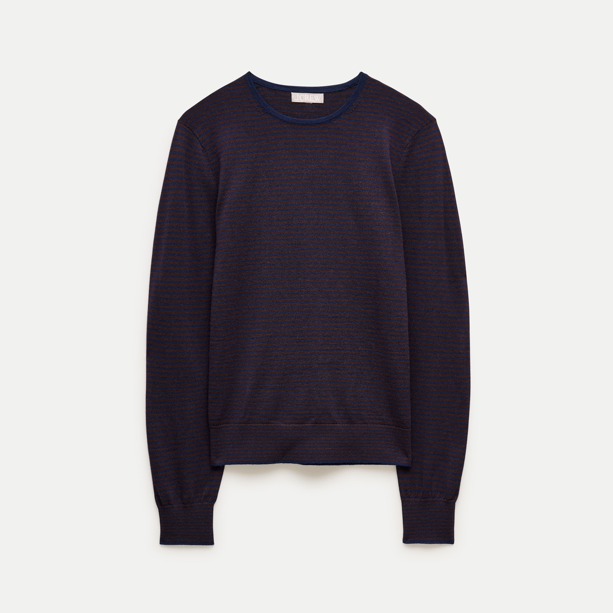 Clair crewneck sweater in striped merino wool